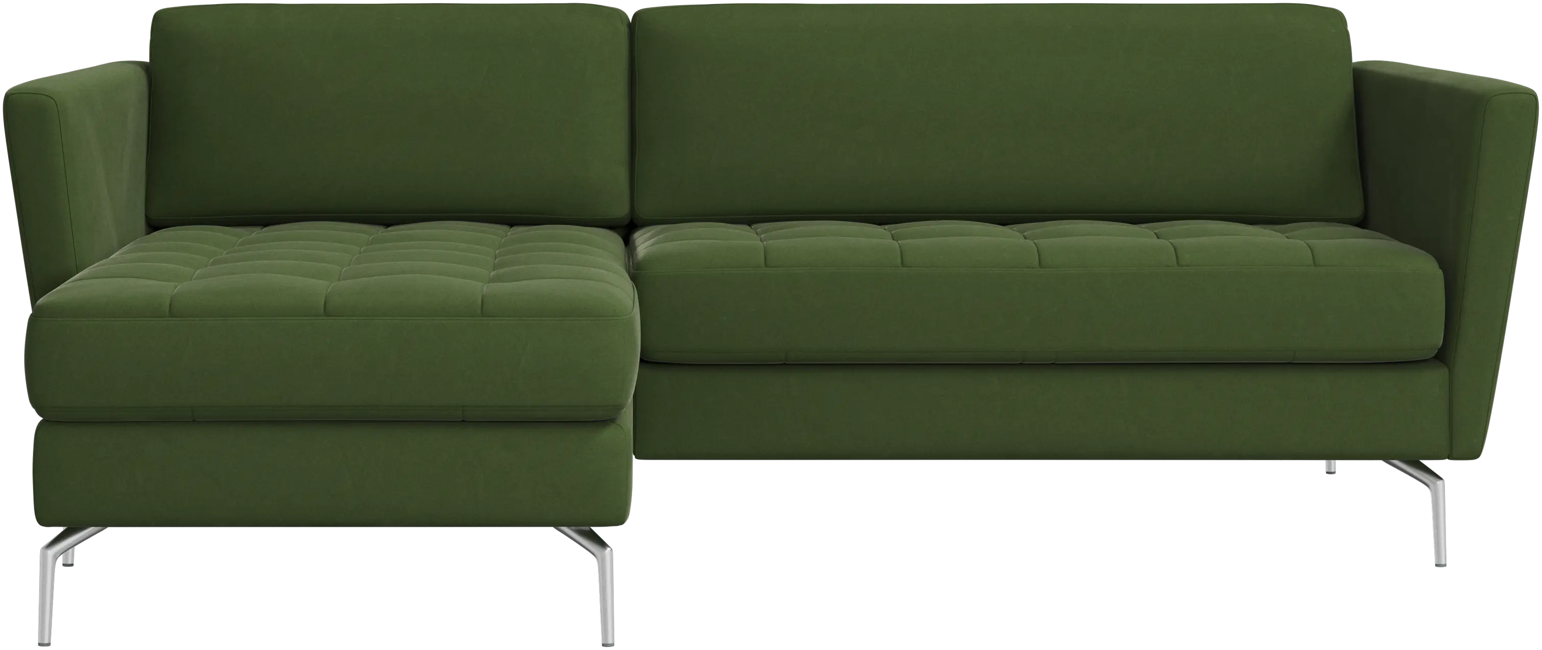Osaka sofa with resting unit, tufted seat