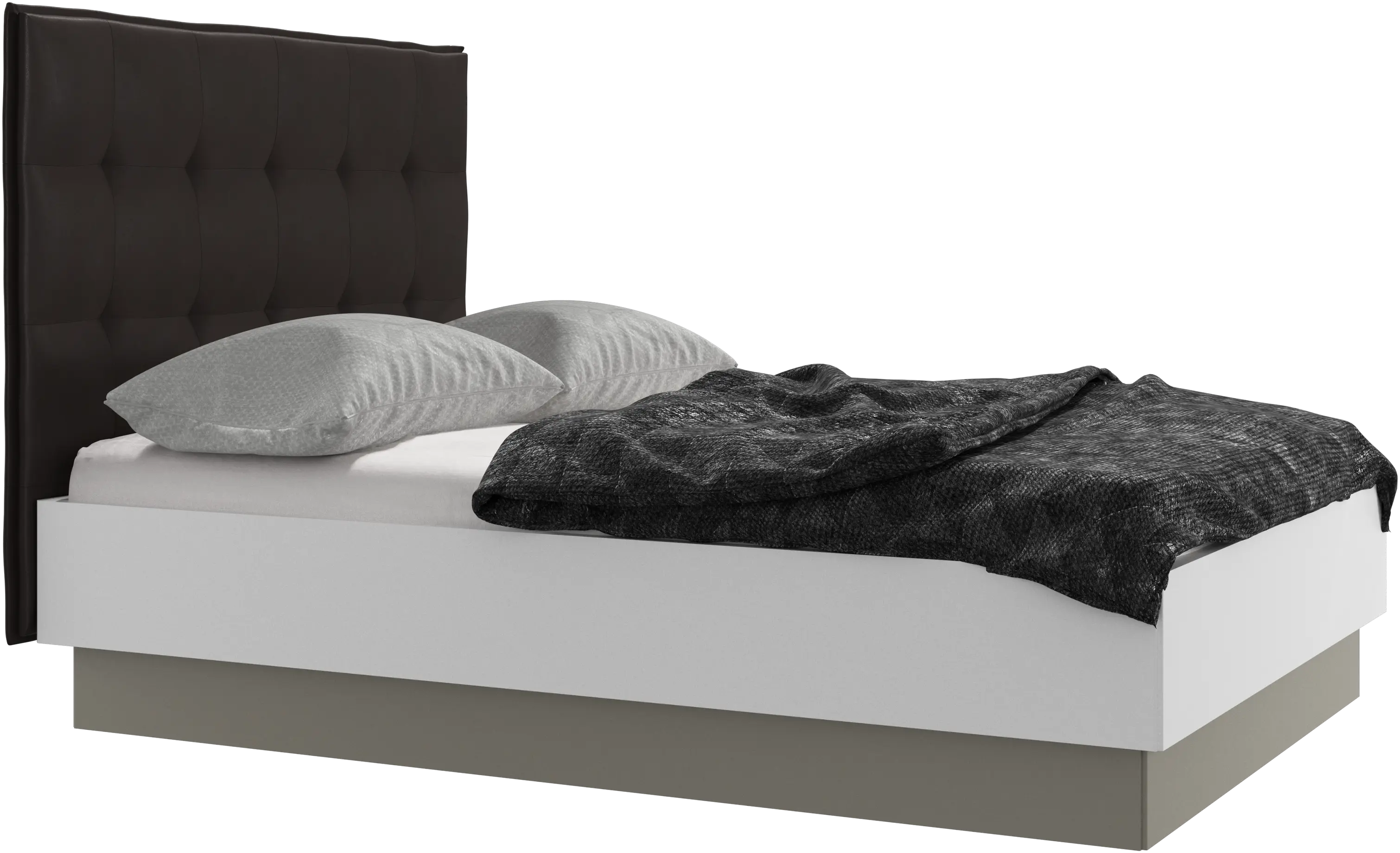 Lugano storage bed with lift-up frame and slats, excl. mattress
