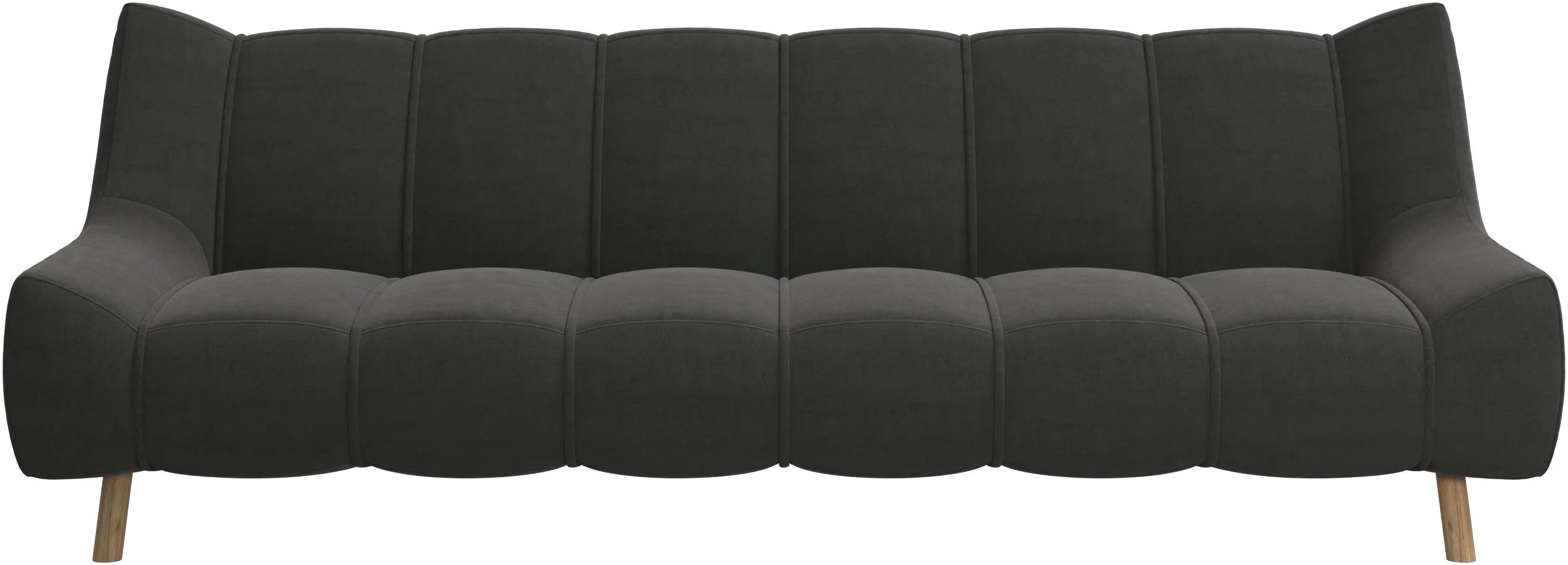 Nawabari 3 seater sofa, wooden leg