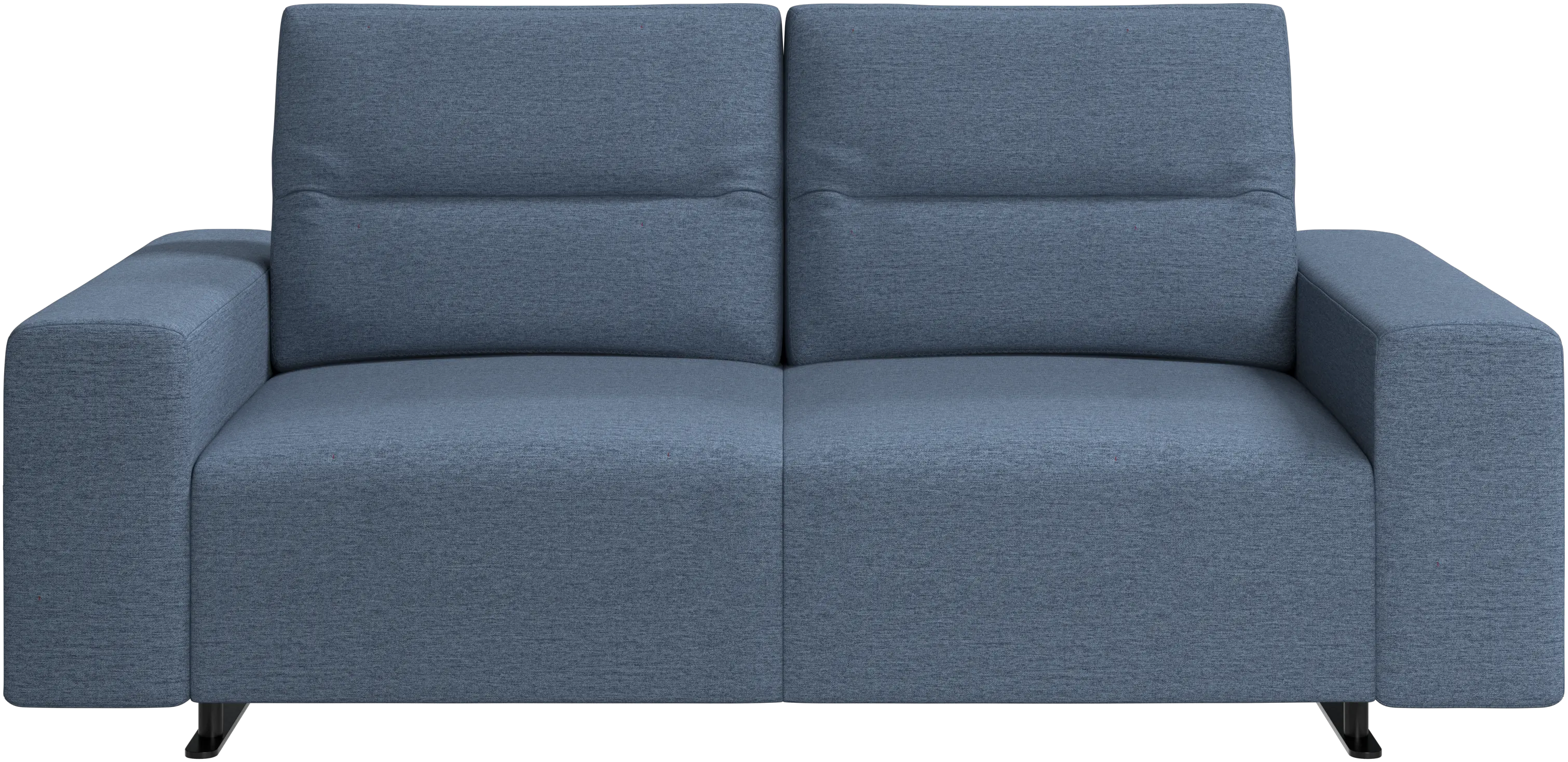 Hampton sofa with adjustable back and storage on the right side