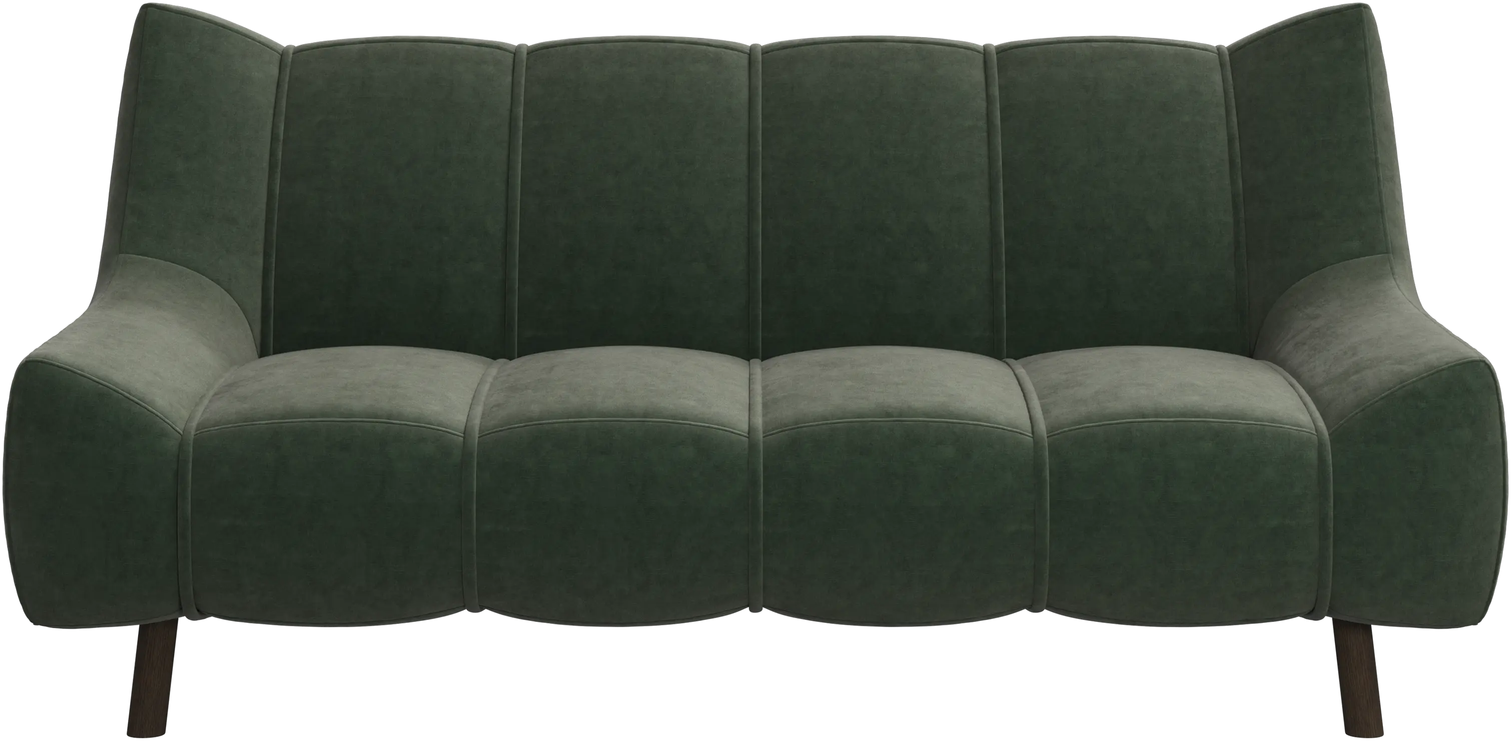 Nawabari 2 seater sofa, wooden leg