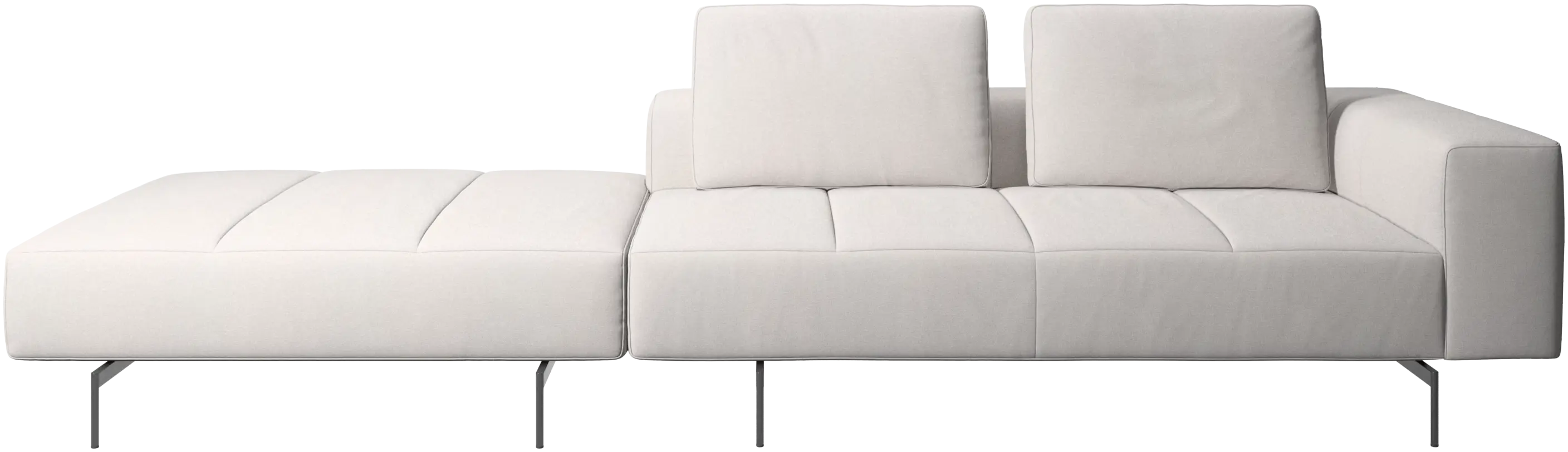 Amsterdam sofa with footstool on left side