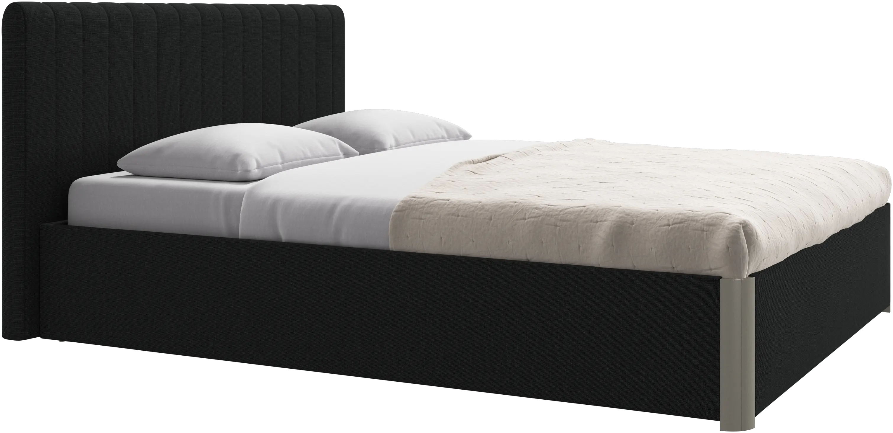 Element bed, bed-mounted headboard, with slats, excl. mattress