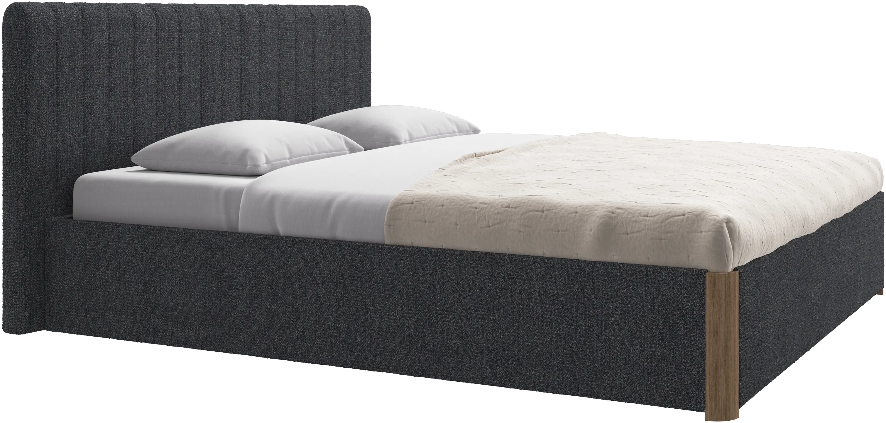Element bed, bed-mounted headboard, with slats, excl. mattress