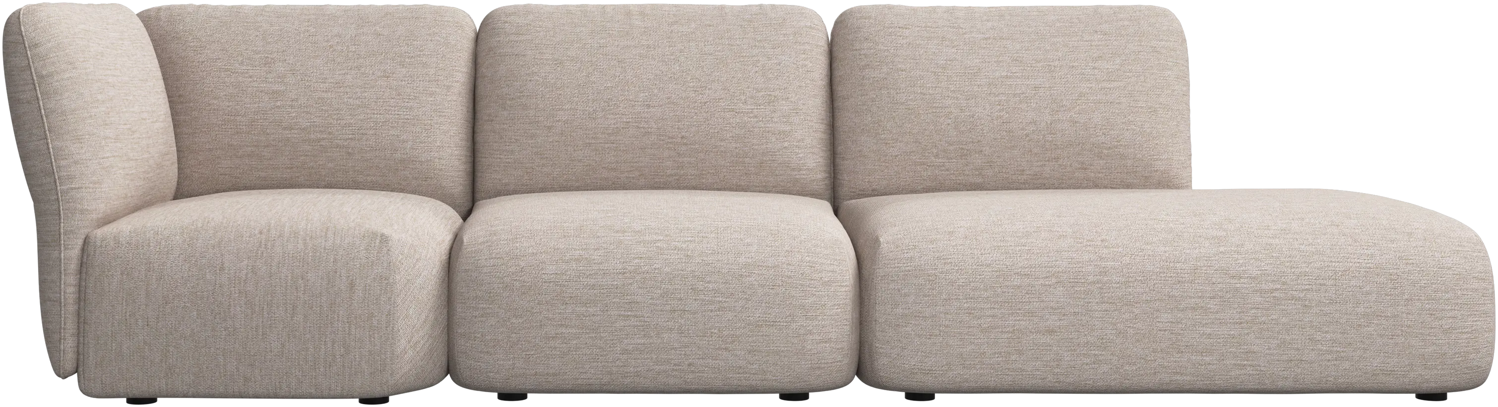 Paraggi sofa with lounging unit left