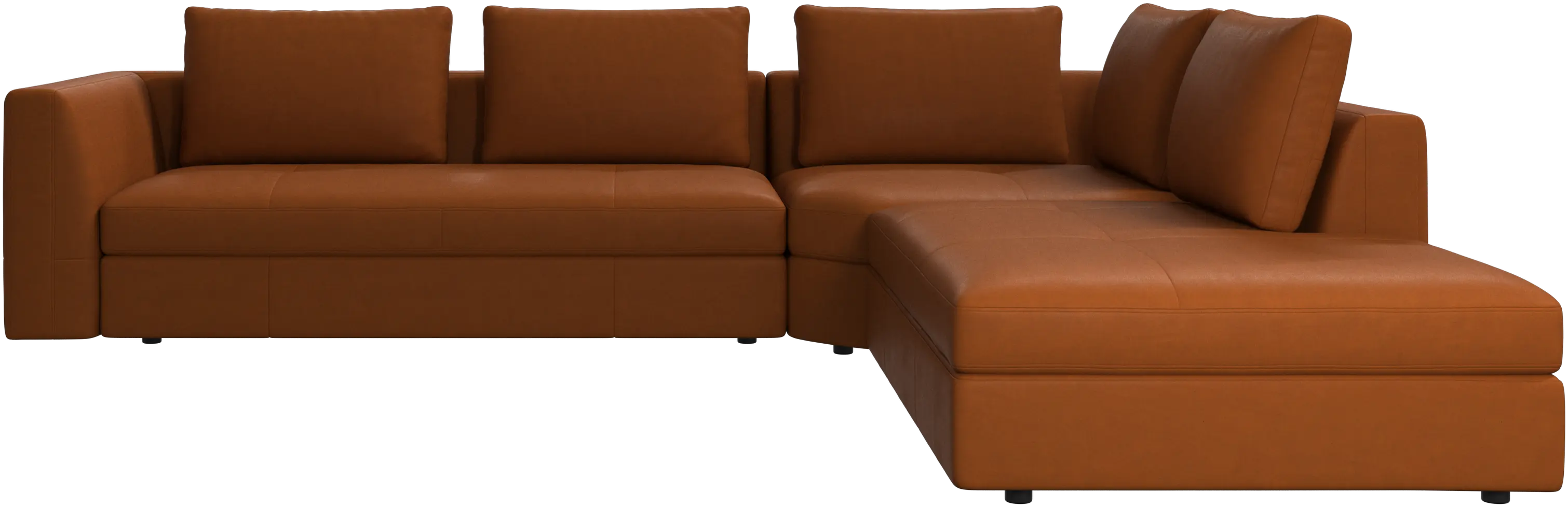 Bergamo corner sofa with lounging unit