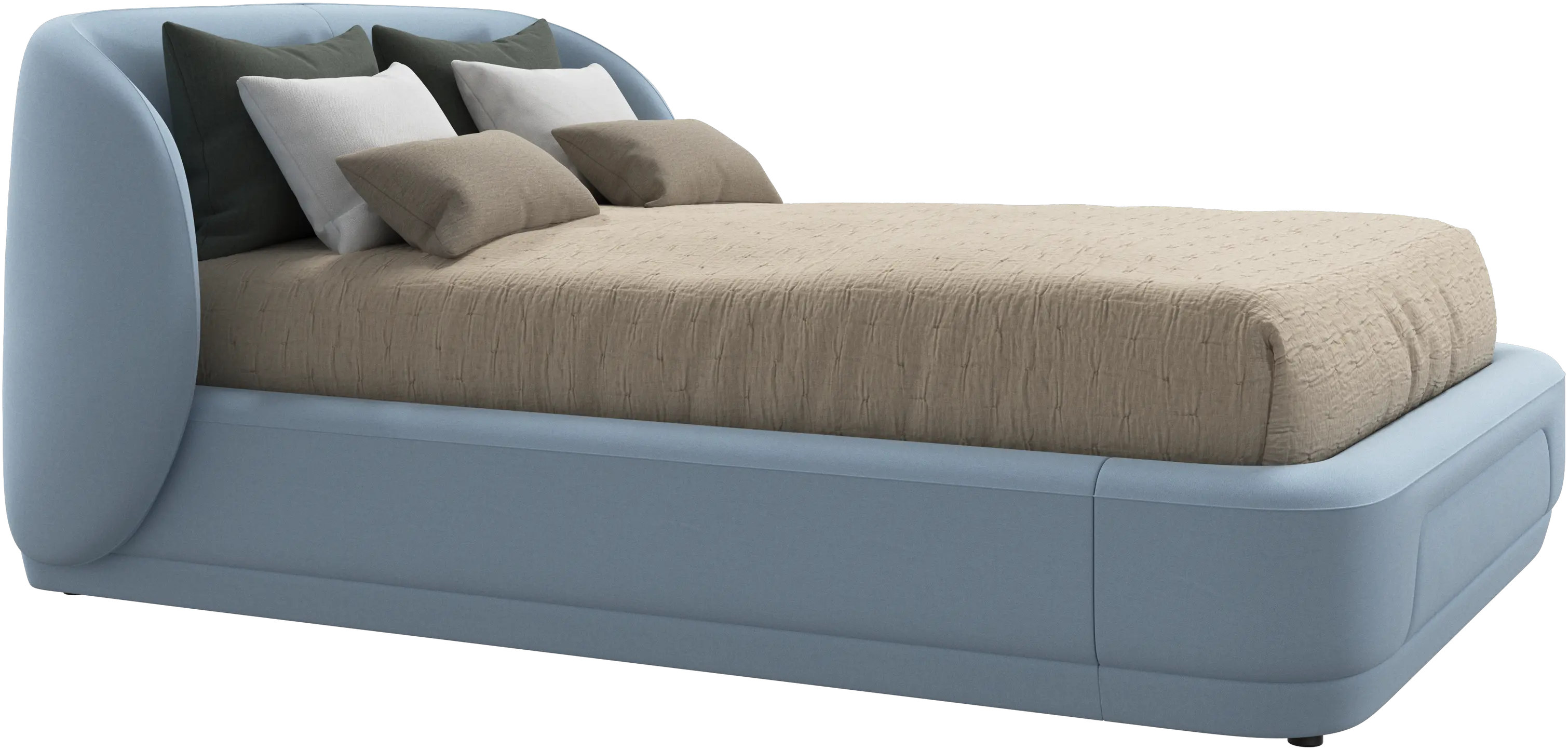 Bolzano bed with slats  - W140xL200cm