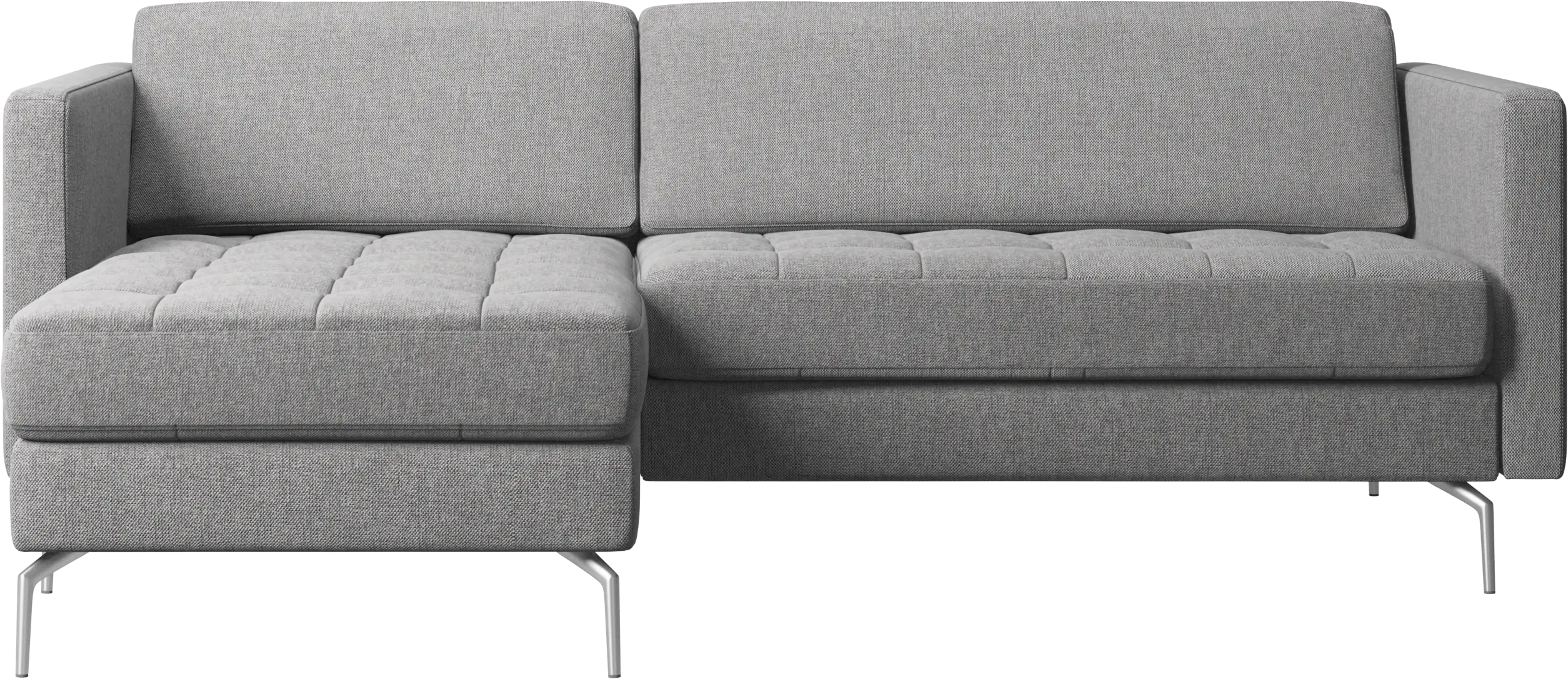 Osaka sofa with resting unit, tufted seat
