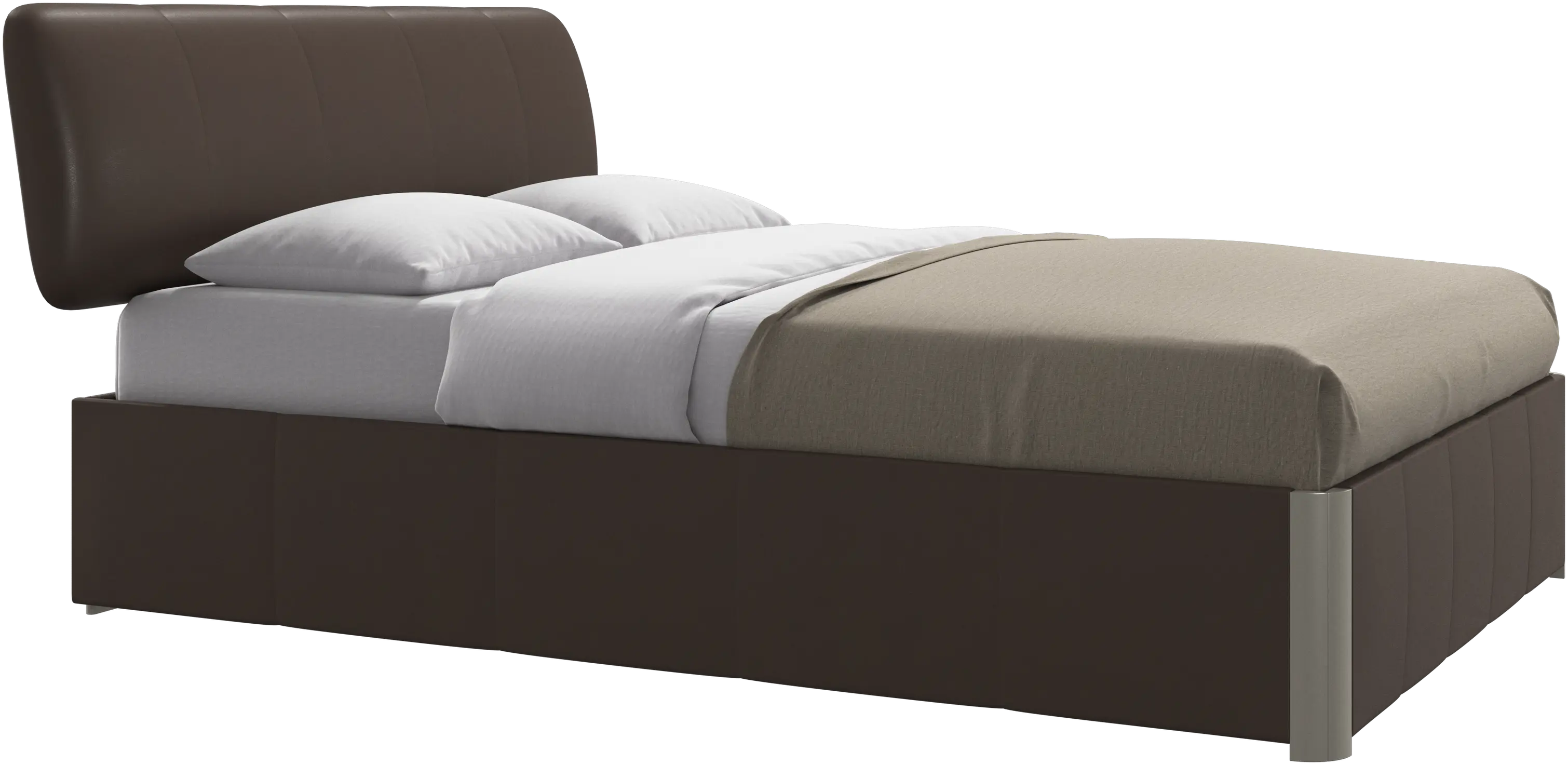 Element bed, bed-mounted headboard, with slats, excl. mattress