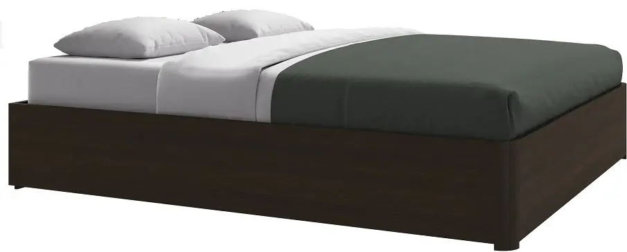 Beds Element bed, with slats and storage solution, excl. mattress (193x203)- DARK OAK