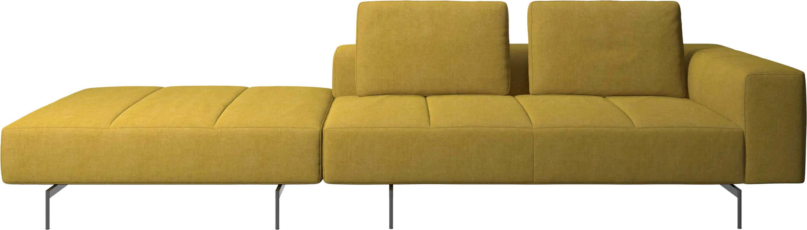 Amsterdam sofa with footstool on left side