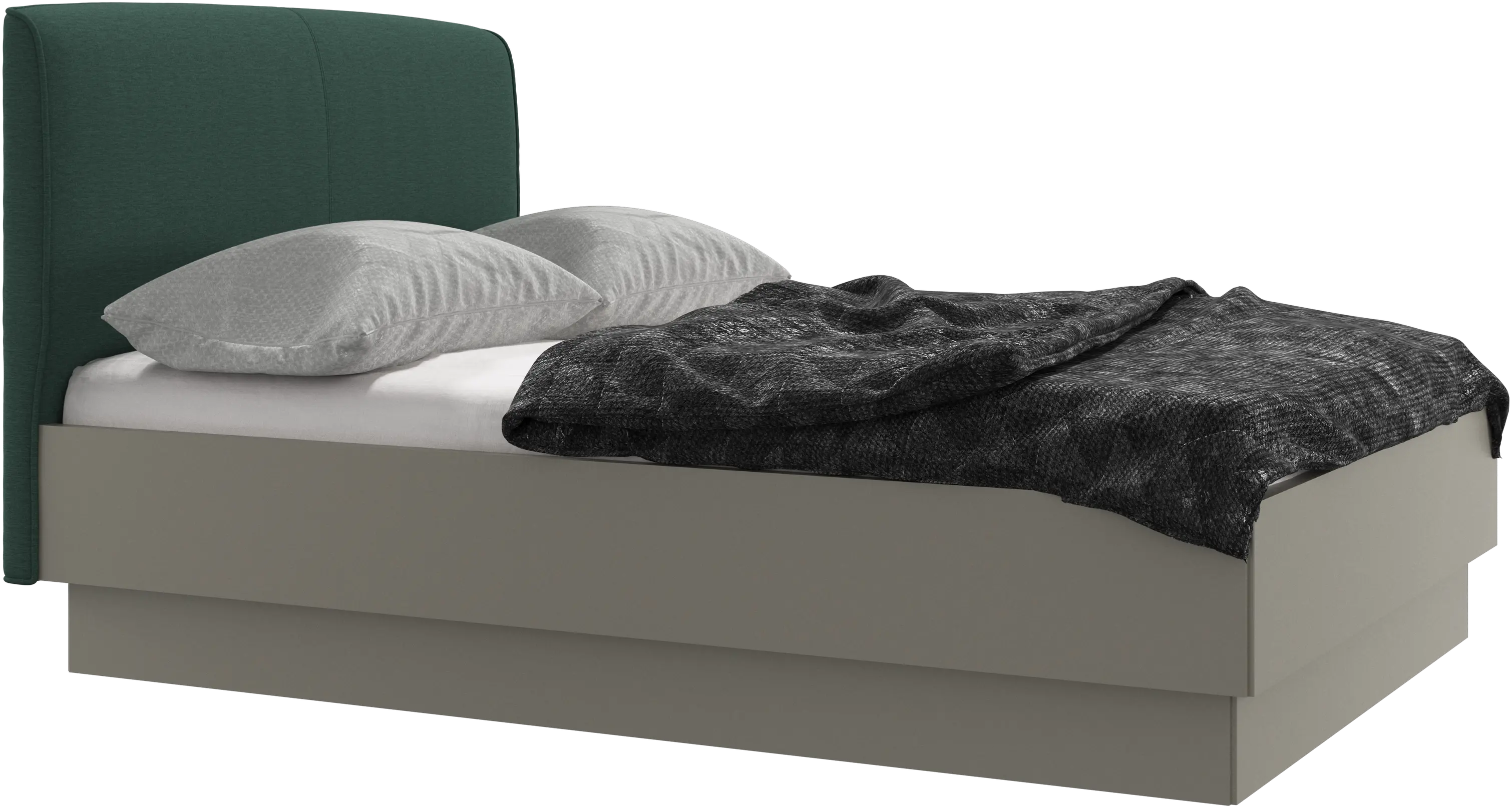 Houston, upholstered bed with storage