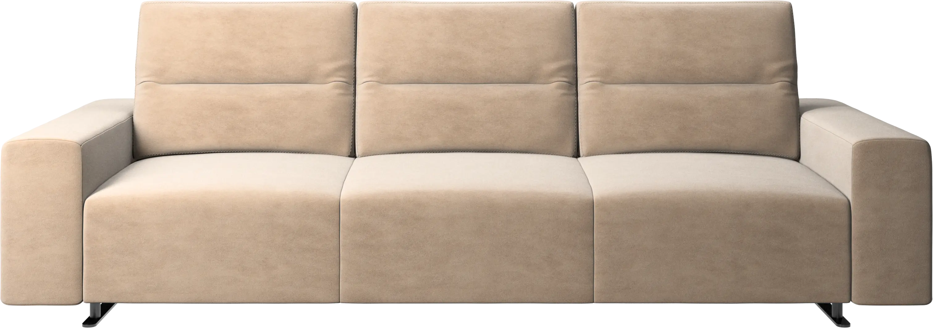 Hampton sofa with adjustable back and storage on the left side
