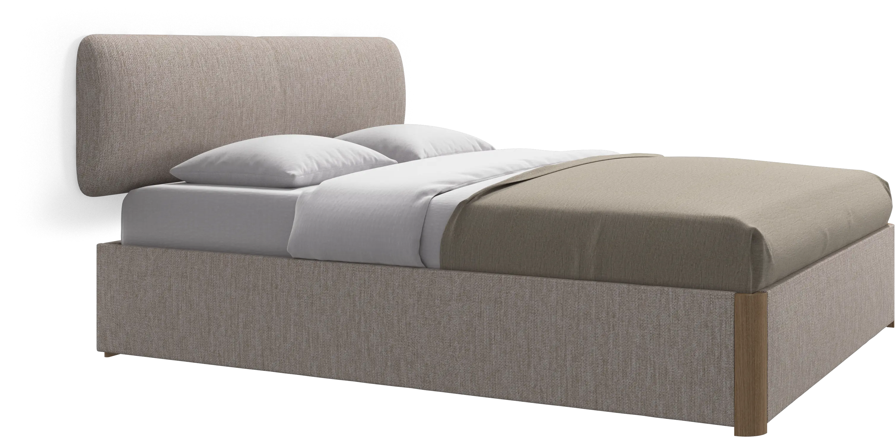 Element cama, cabecero montado en la pared, con láminas, excl. colchón