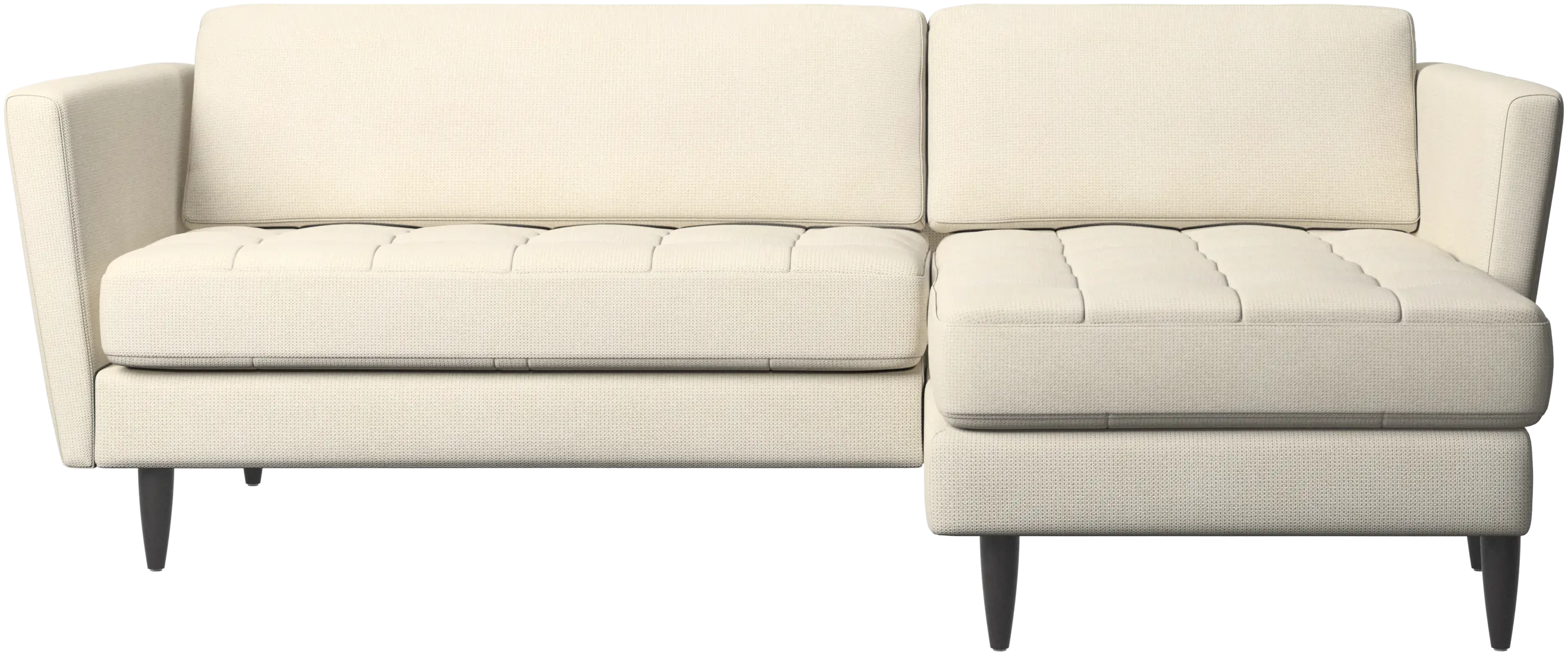 Osaka sofa with resting unit, tufted seat