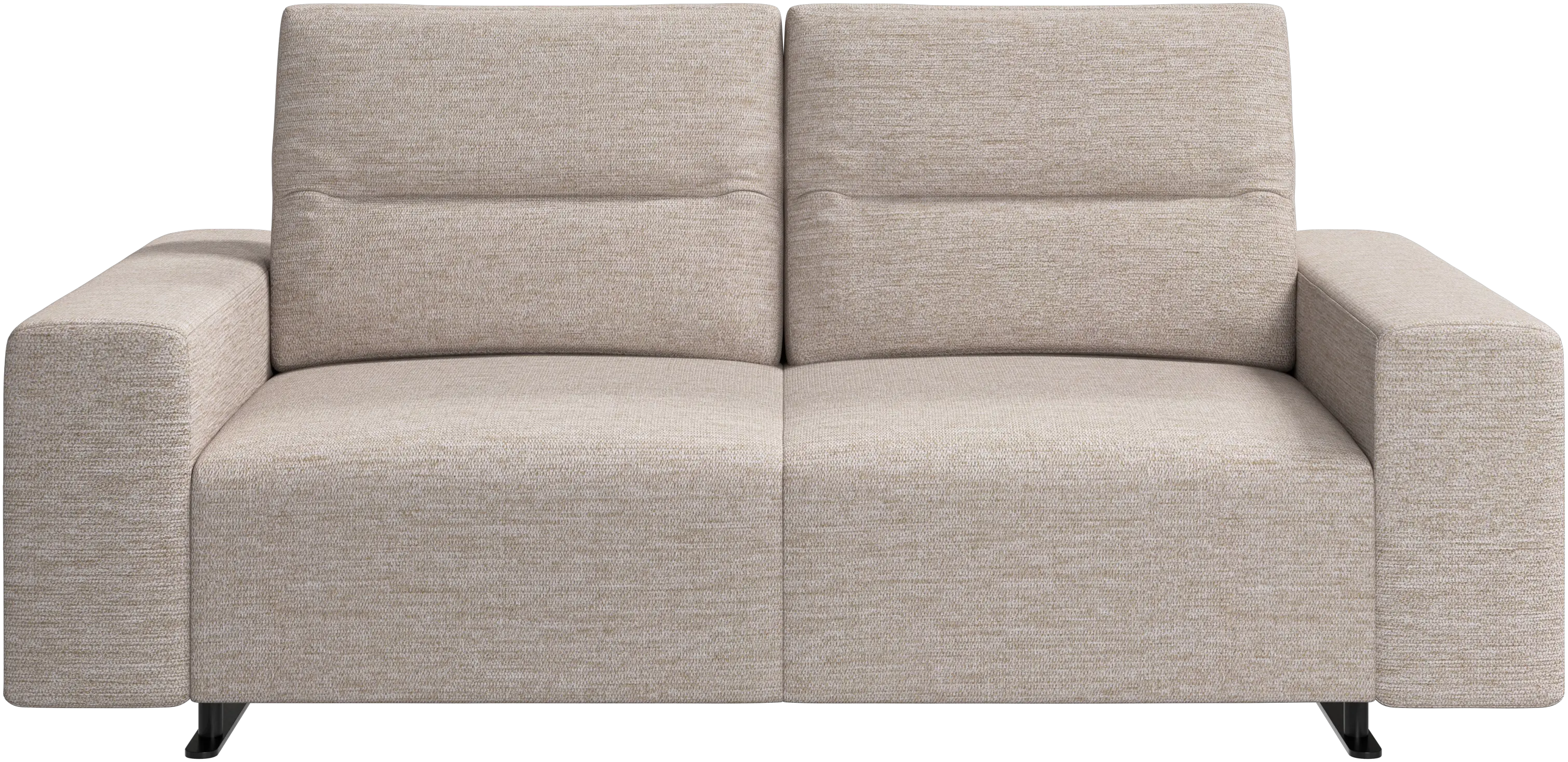 Hampton sofa with adjustable back and storage on the right side