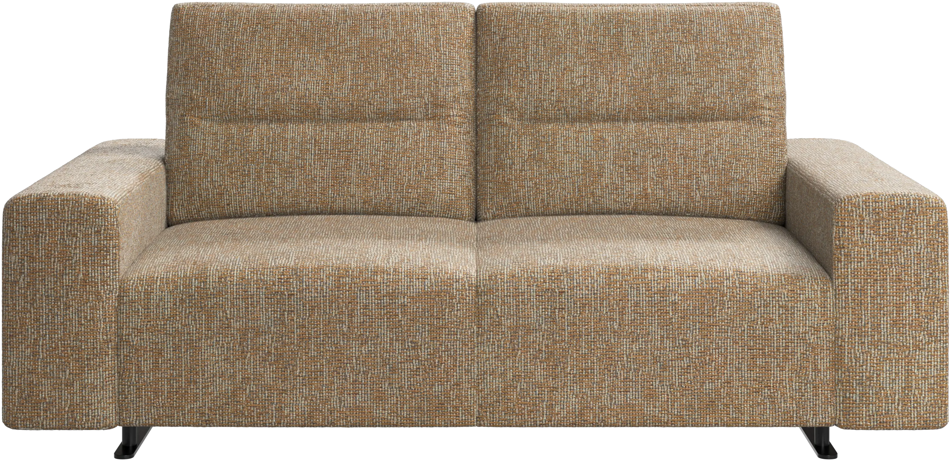 Hampton sofa with adjustable back and storage on the left side