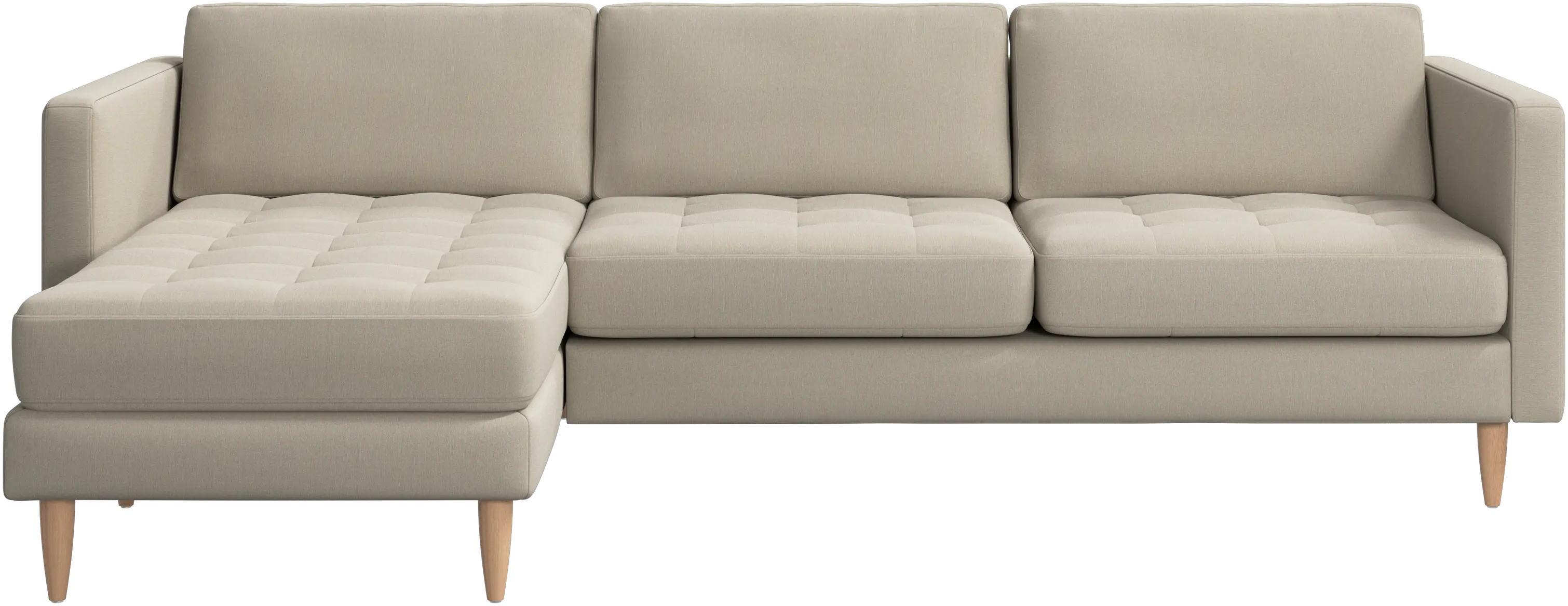 Osaka sofa with resting unit, tufted seat