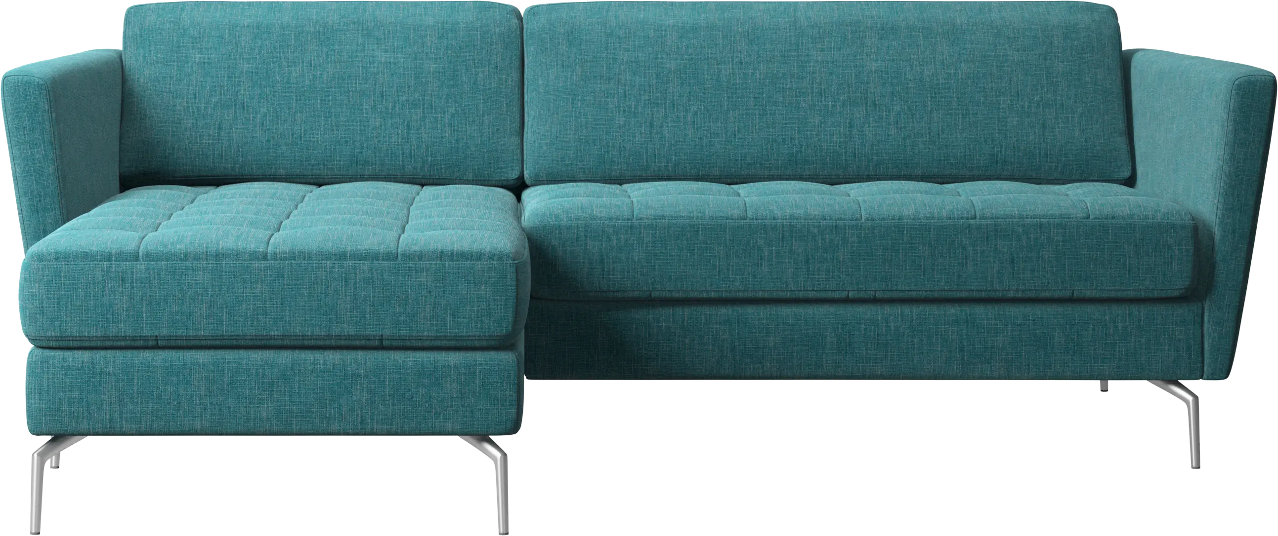 Osaka sofa with resting unit, tufted seat
