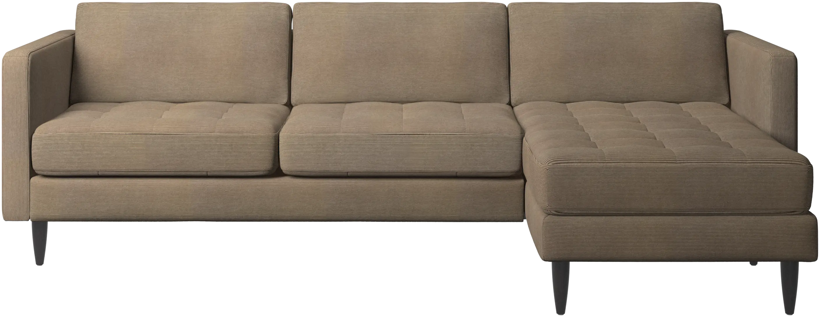Osaka sofa with resting unit, tufted seat