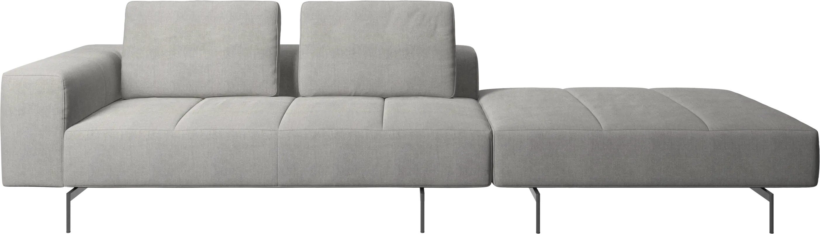 Amsterdam sofa with footstool on right side