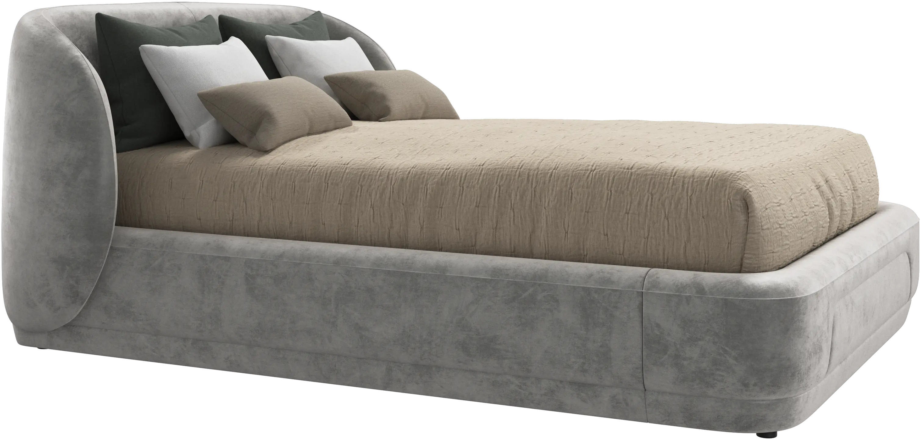 Bolzano bed with slats  - W140xL190cm