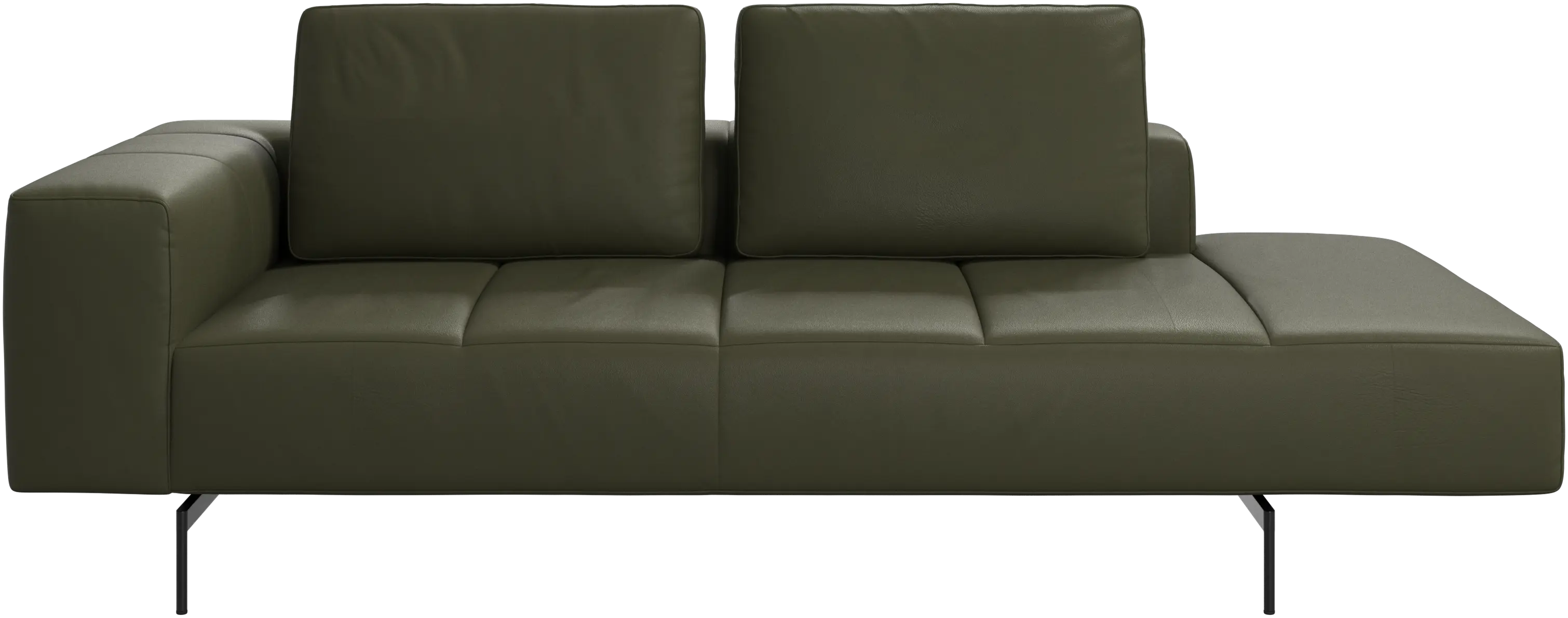 Amsterdam resting module for sofa, armrest left, open end right