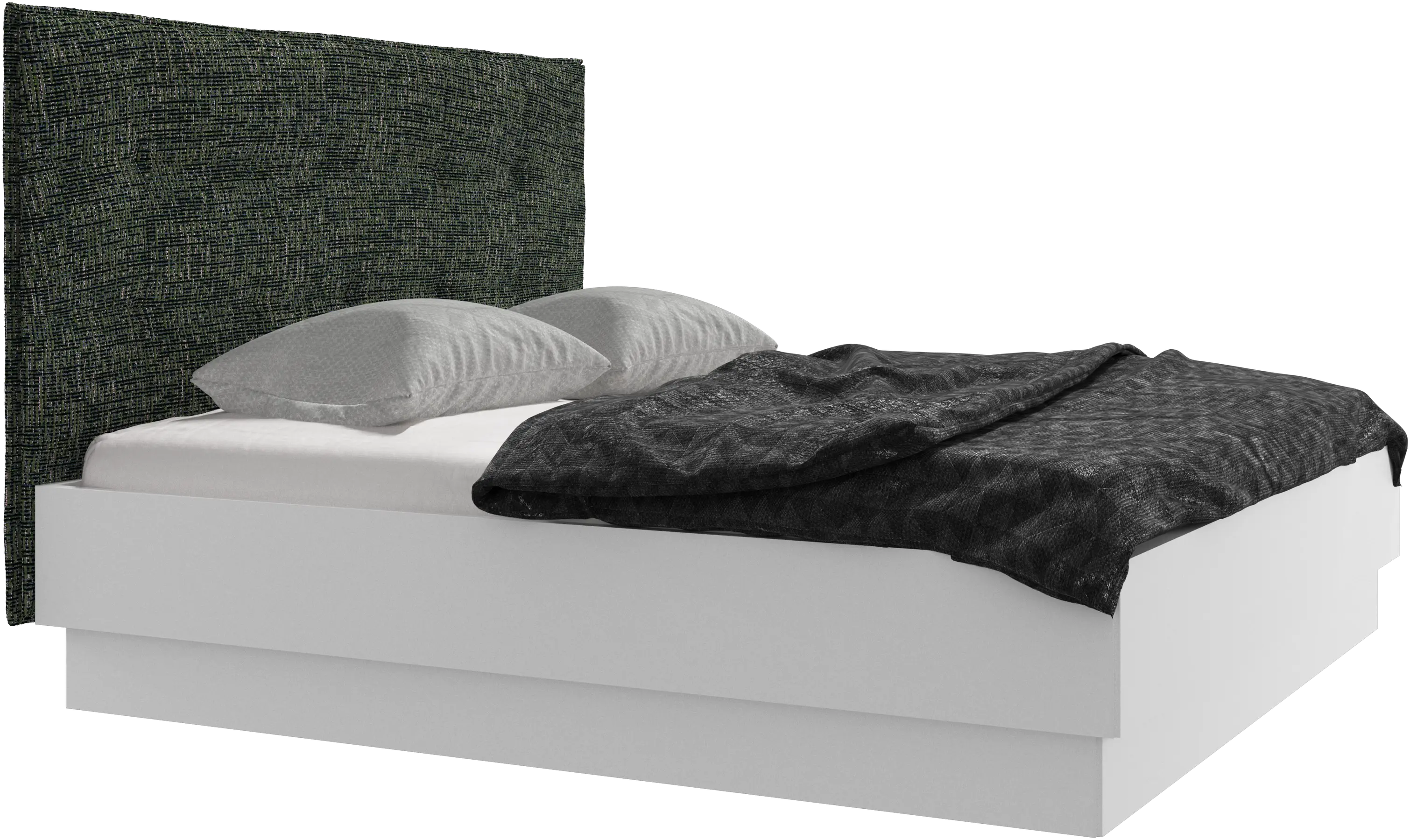 Lugano storage bed with lift-up frame and slats, excl. mattress