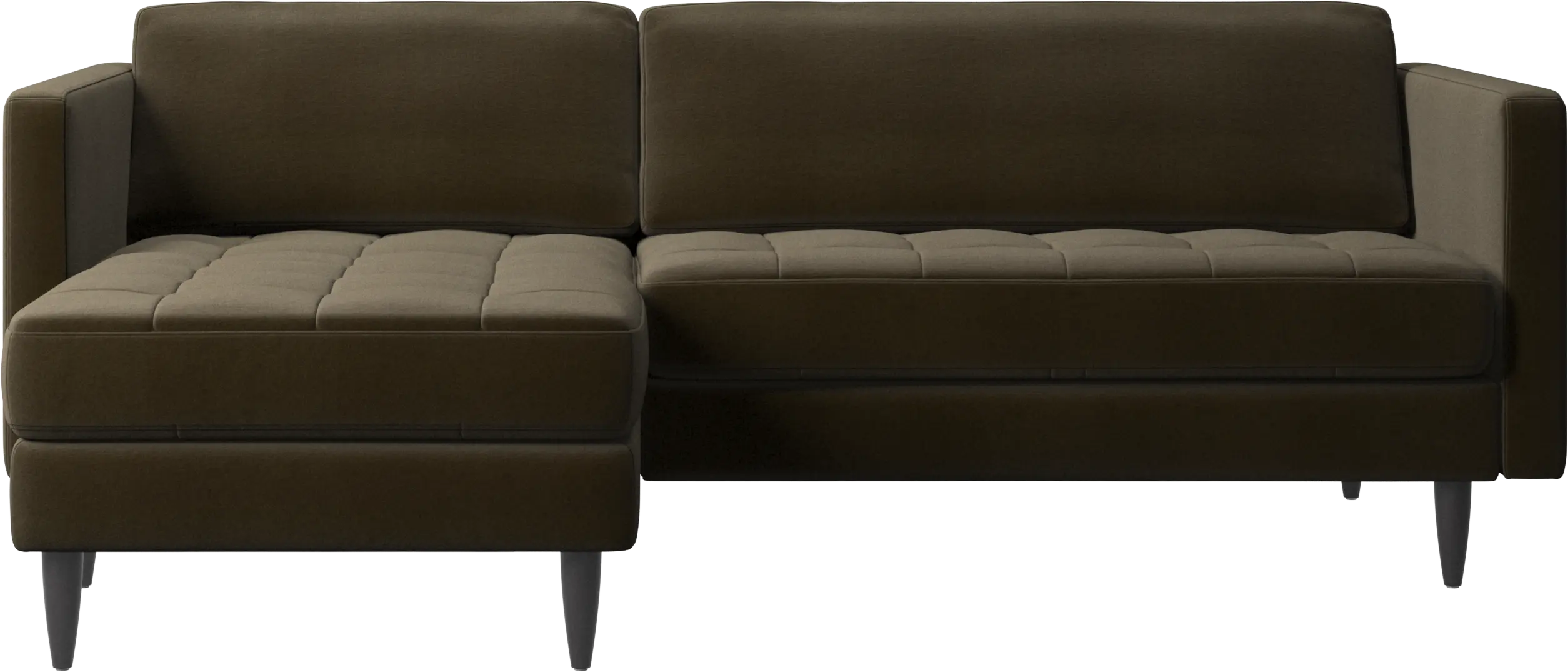 Osaka sofa with resting unit, tufted seat