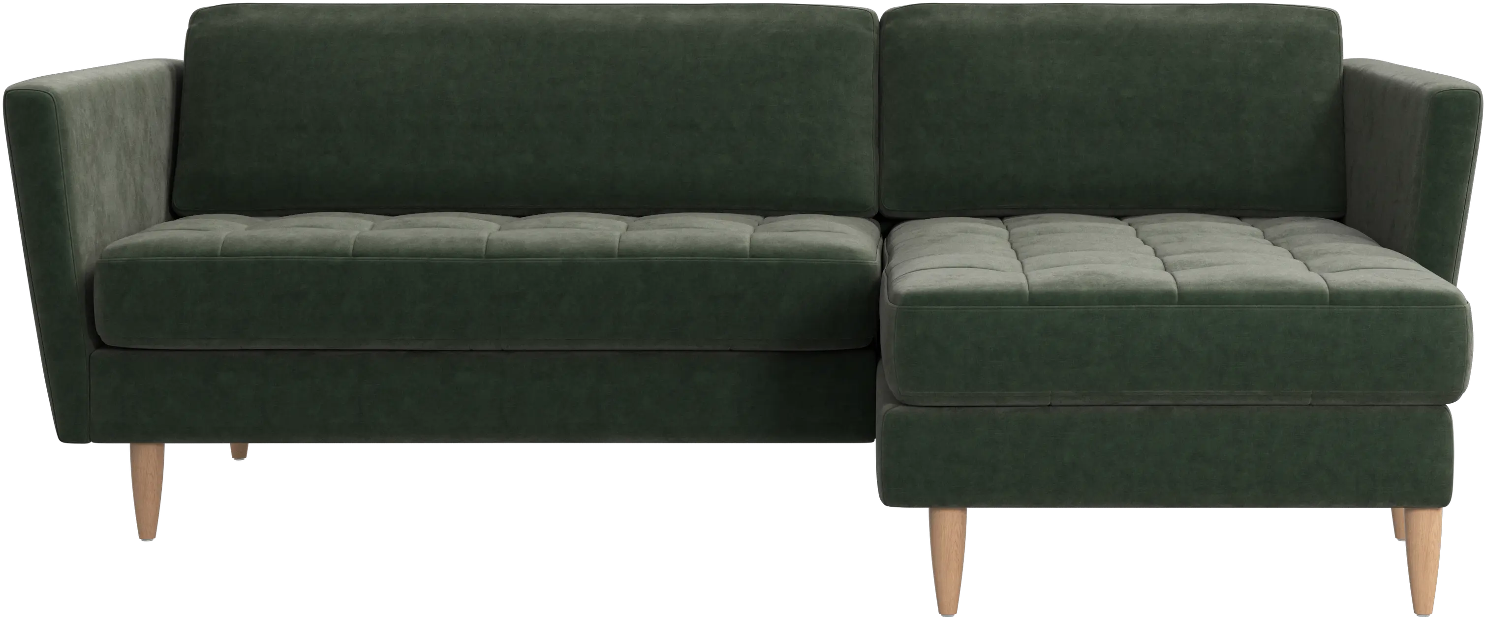 Osaka sofa with resting unit, tufted seat