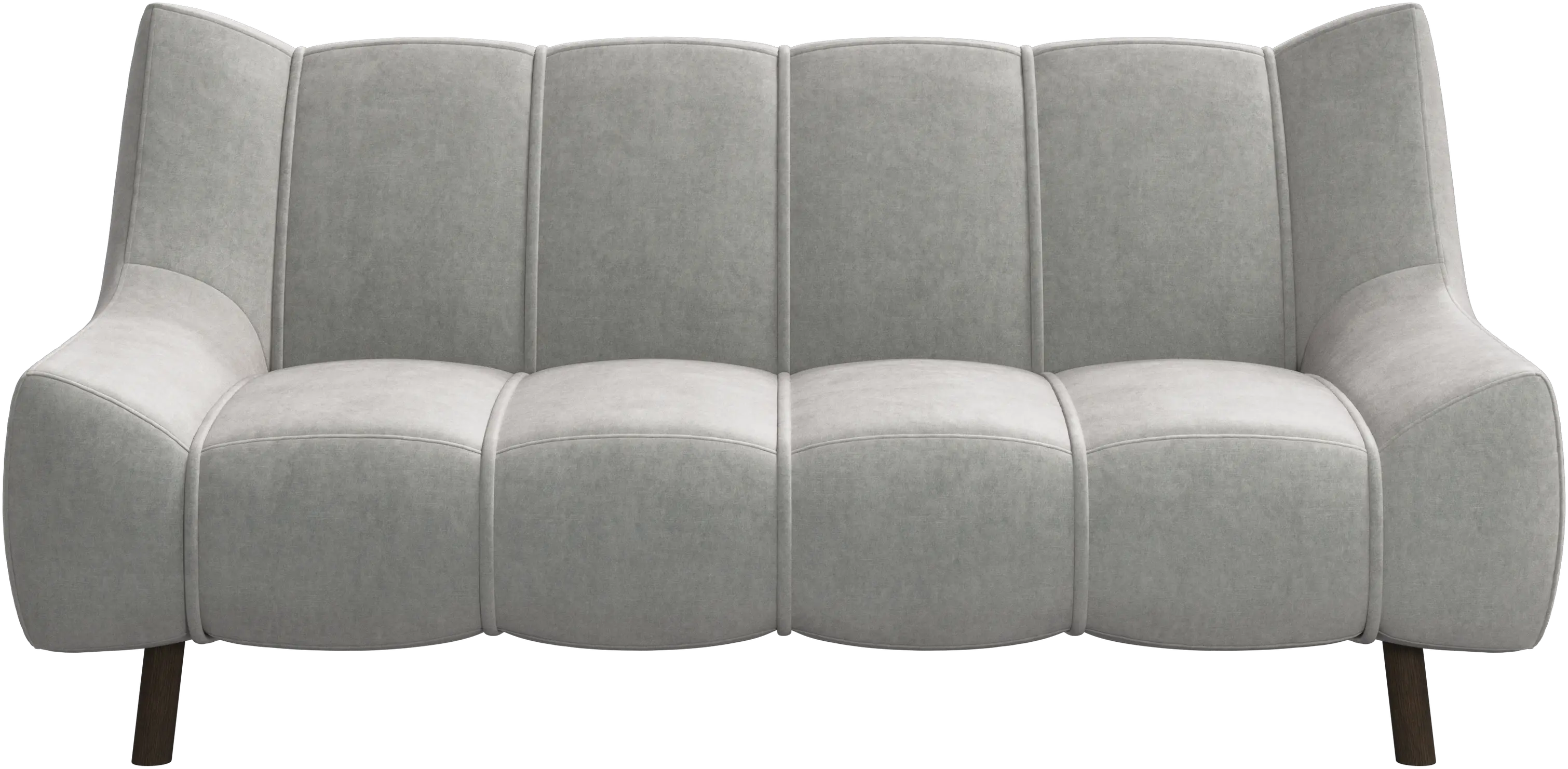 Nawabari 2 seater sofa, wooden leg