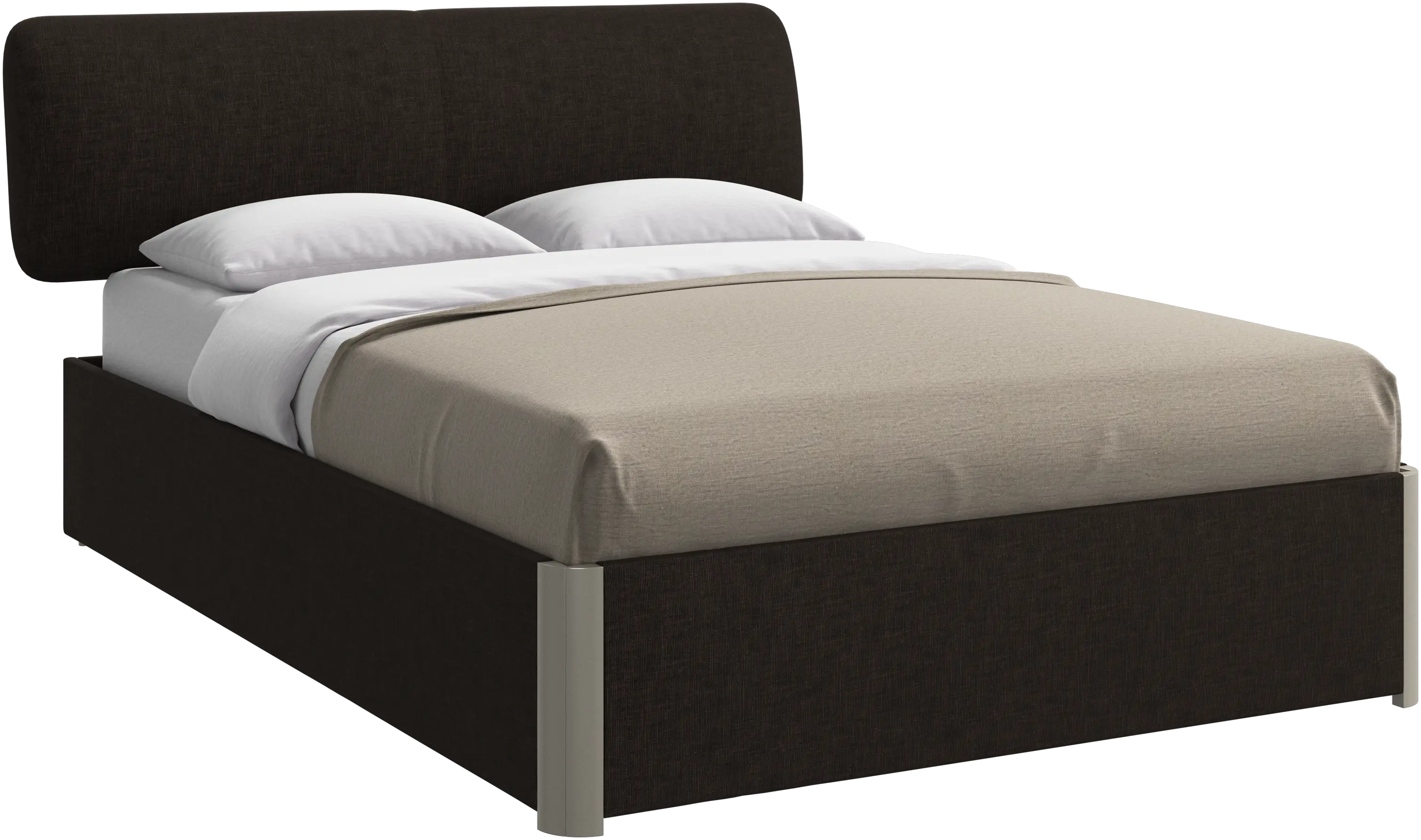Element bed, bed-mounted headboard, without slats, excl. mattress