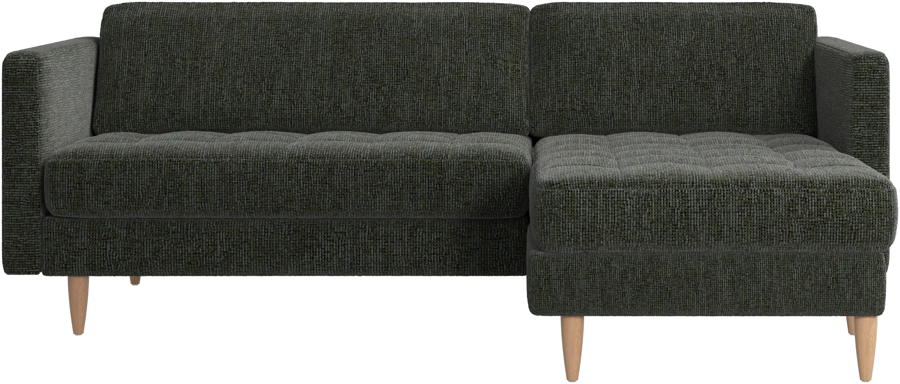Osaka sofa with resting unit, tufted seat