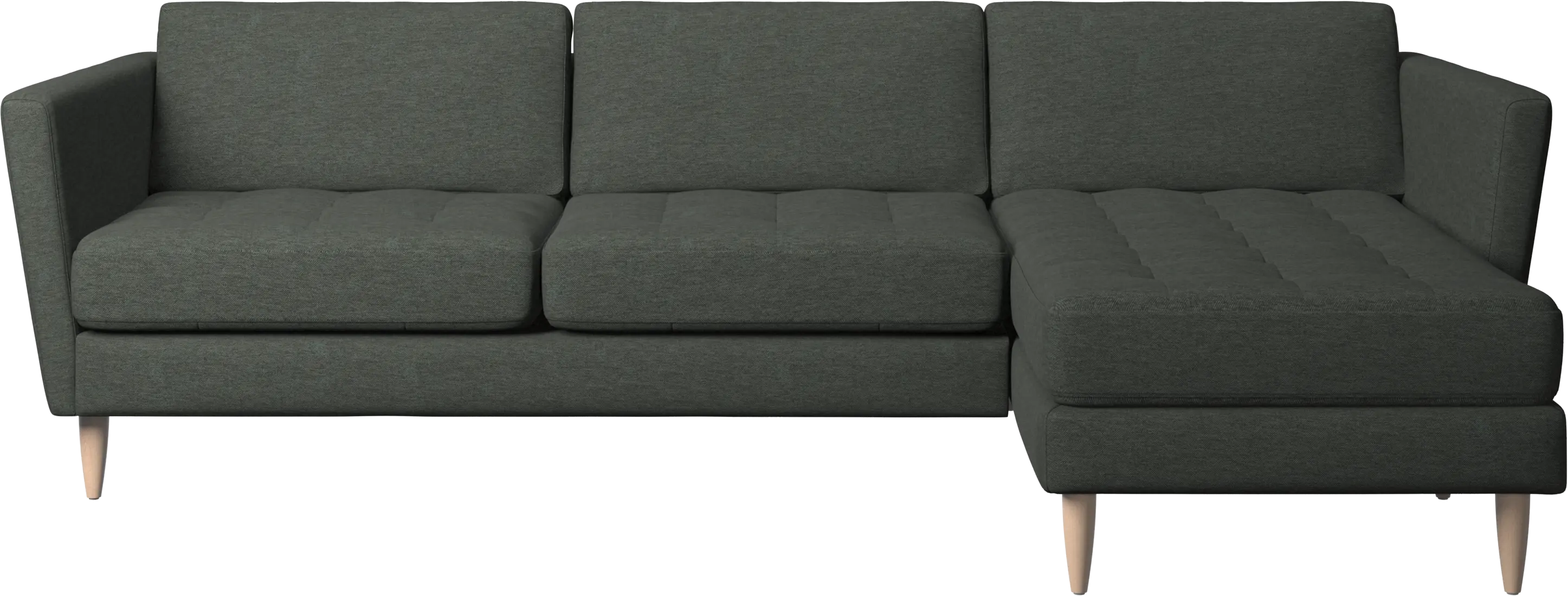 Osaka sofa with resting unit, tufted seat