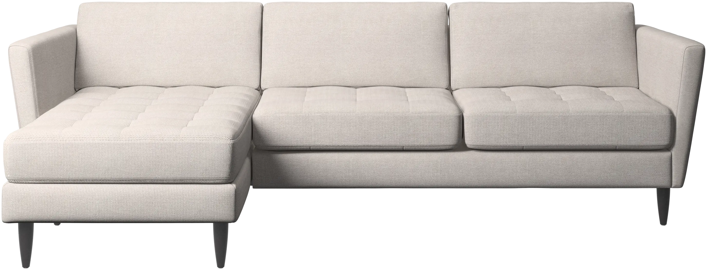 Osaka sofa with resting unit, tufted seat