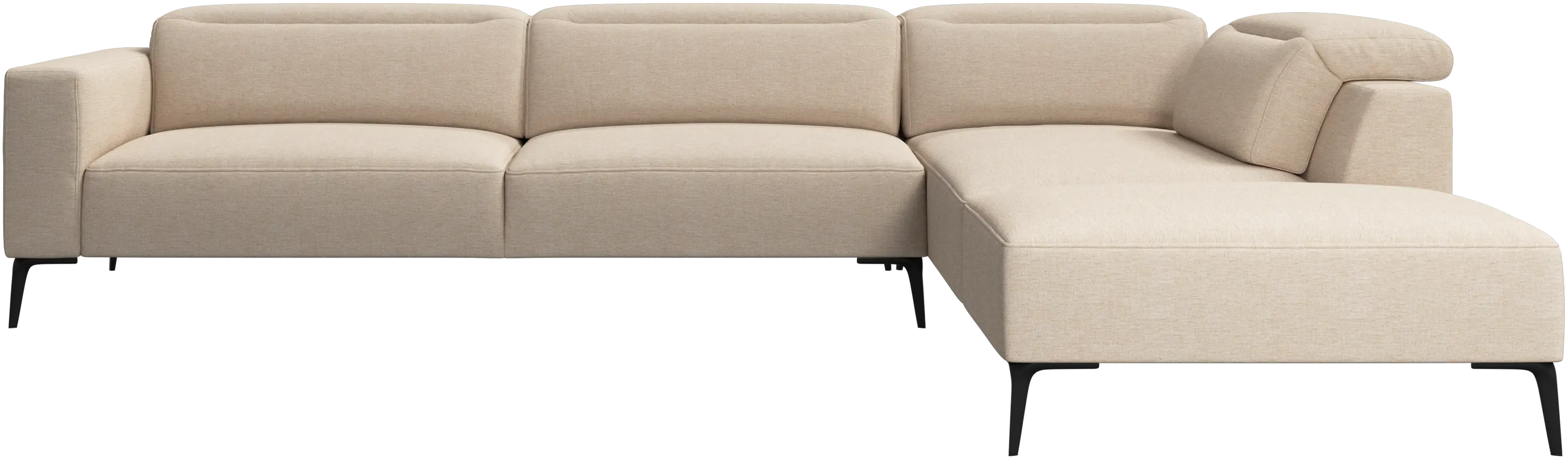 Zürich corner sofa with lounging unit