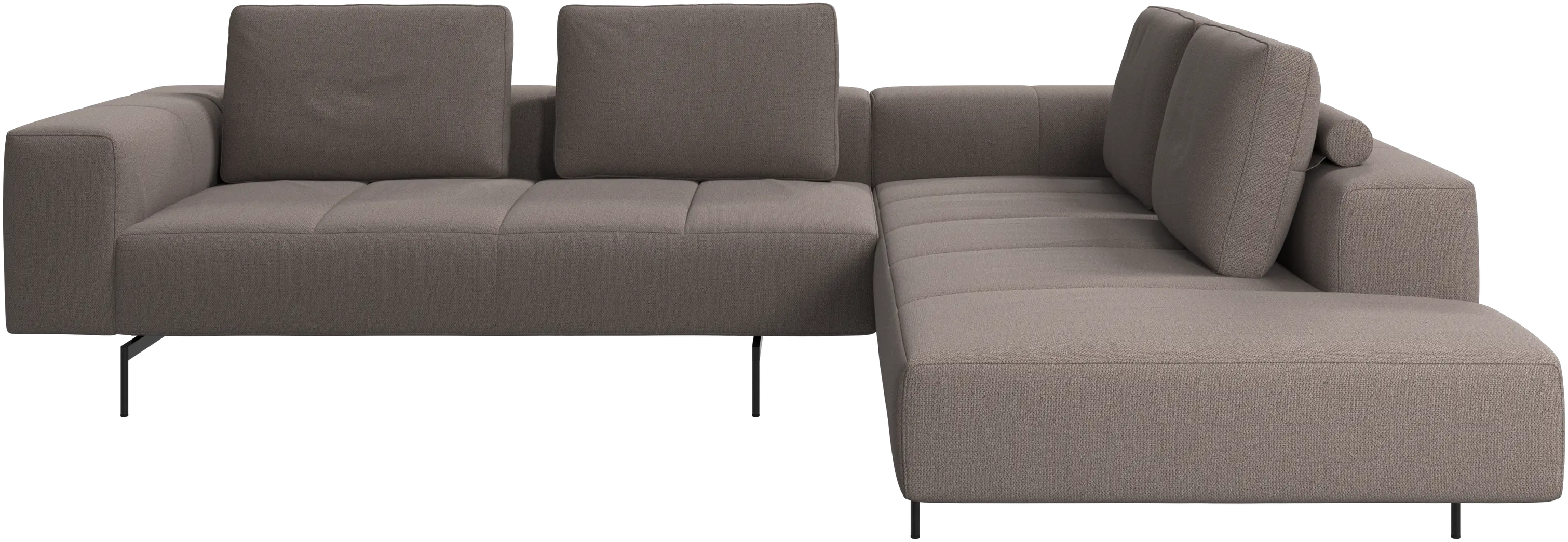 Amsterdam corner sofa with lounging unit