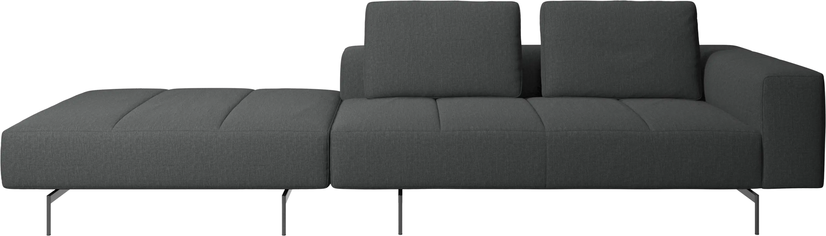 Amsterdam sofa with footstool on left side
