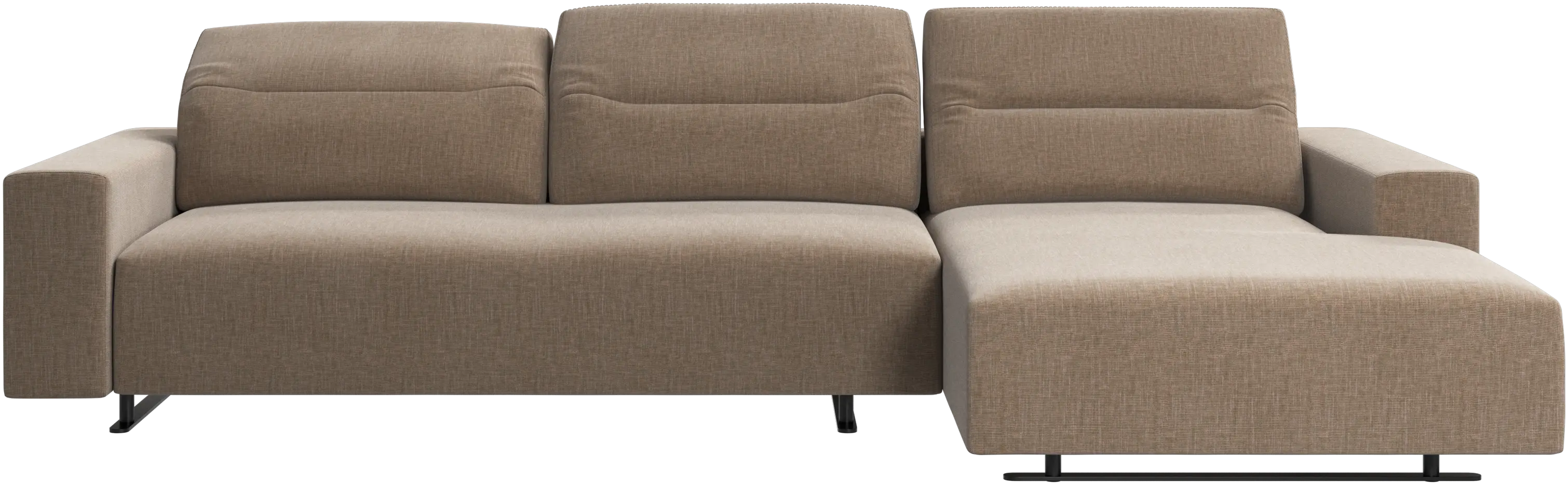 Hampton sofa with adjustable back and resting unit right side