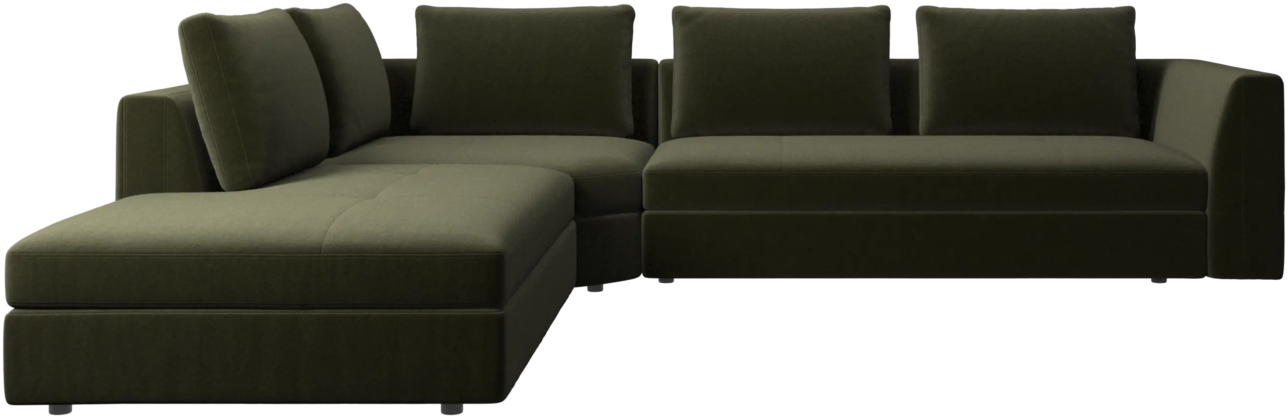 Bergamo ecksofa mit ruhemodul