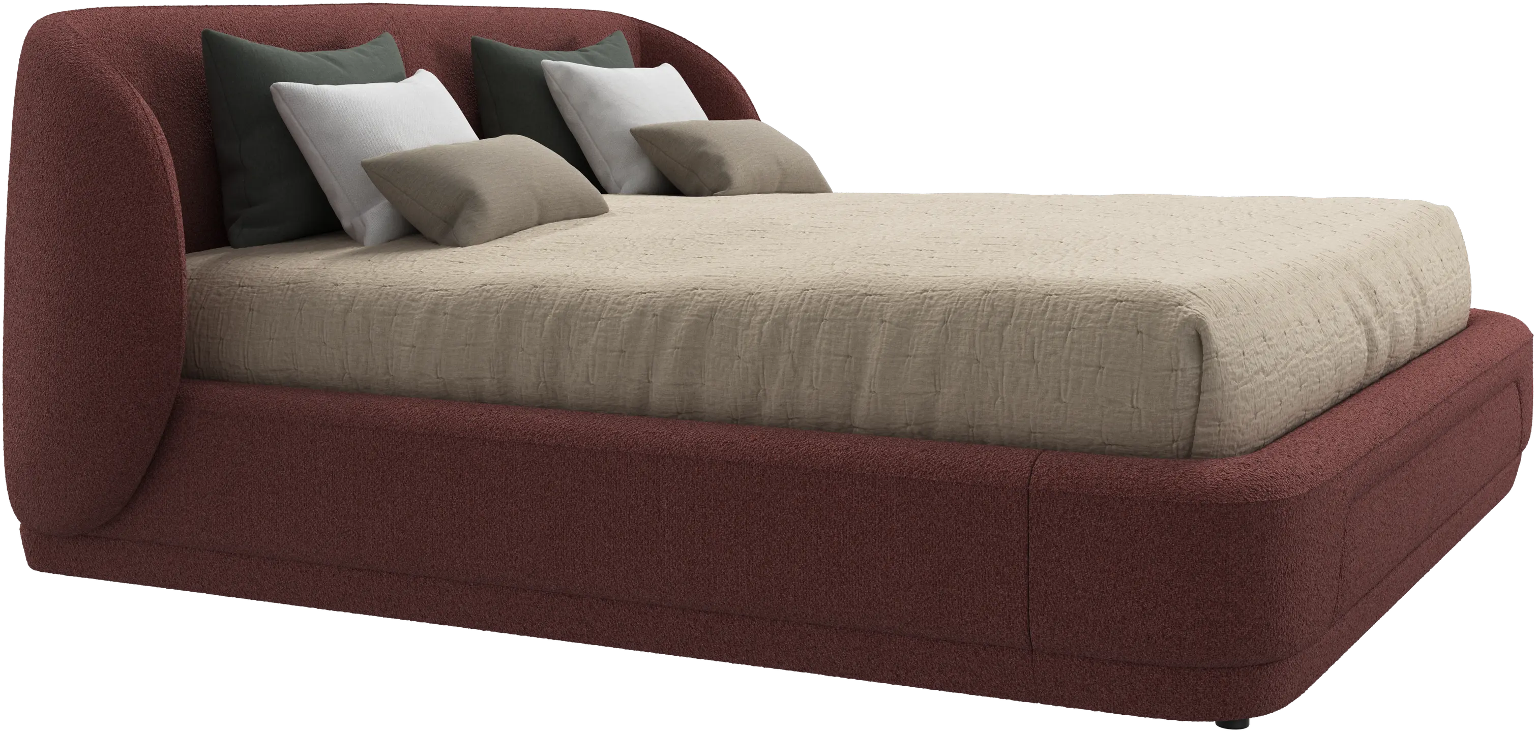 Bolzano bed with slats  - W180xL200cm