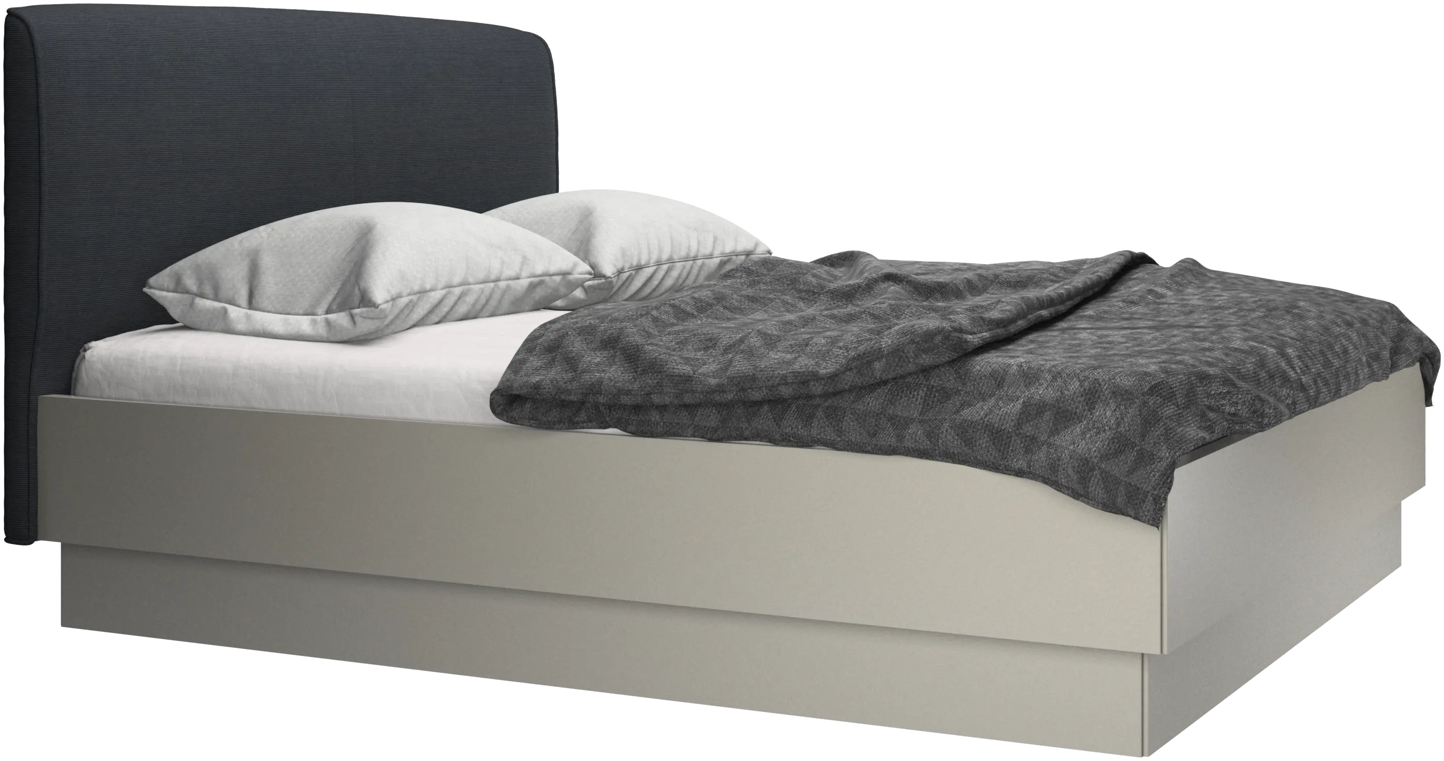 Houston, upholstered bed with storage