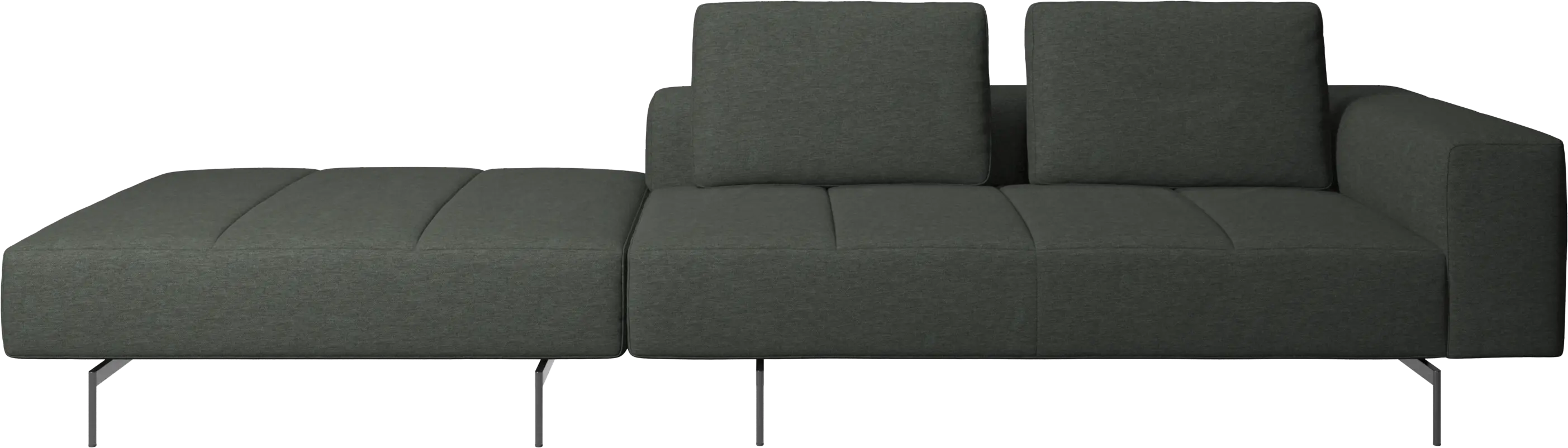 Sofa Amsterdam com puf no lado esquerdo