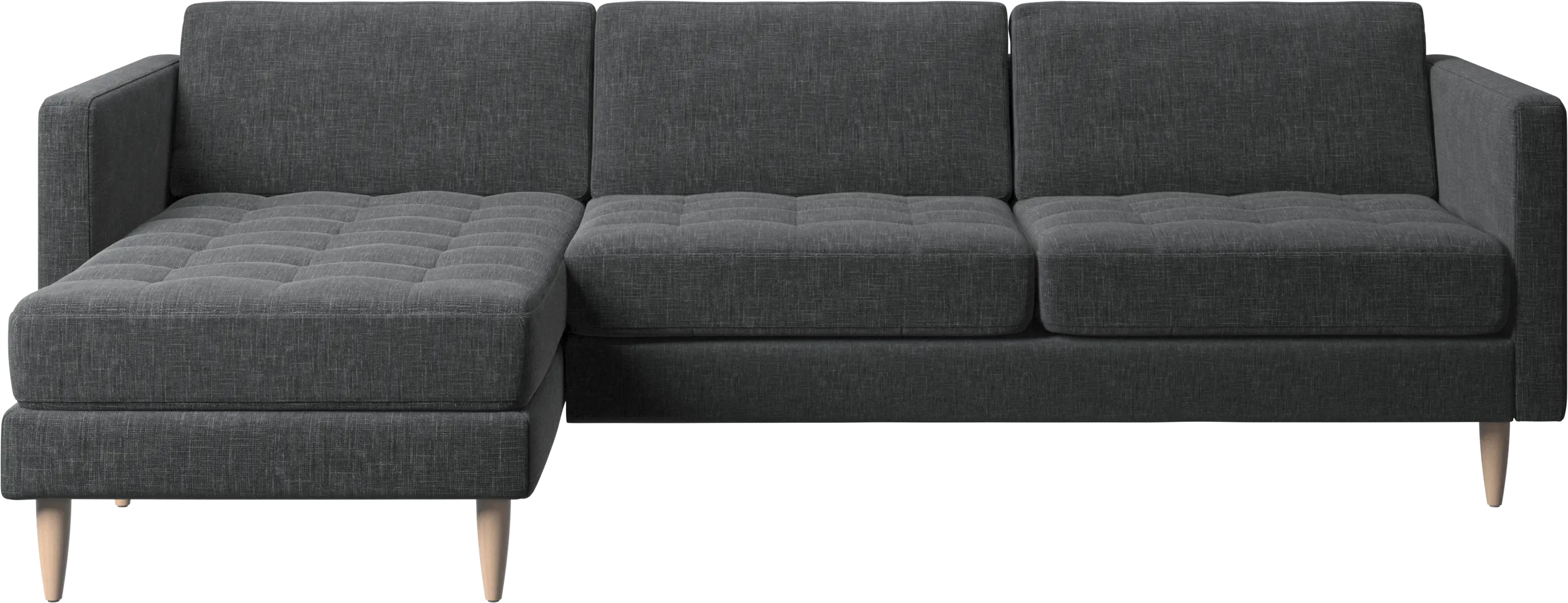 Osaka sofa with resting unit, tufted seat