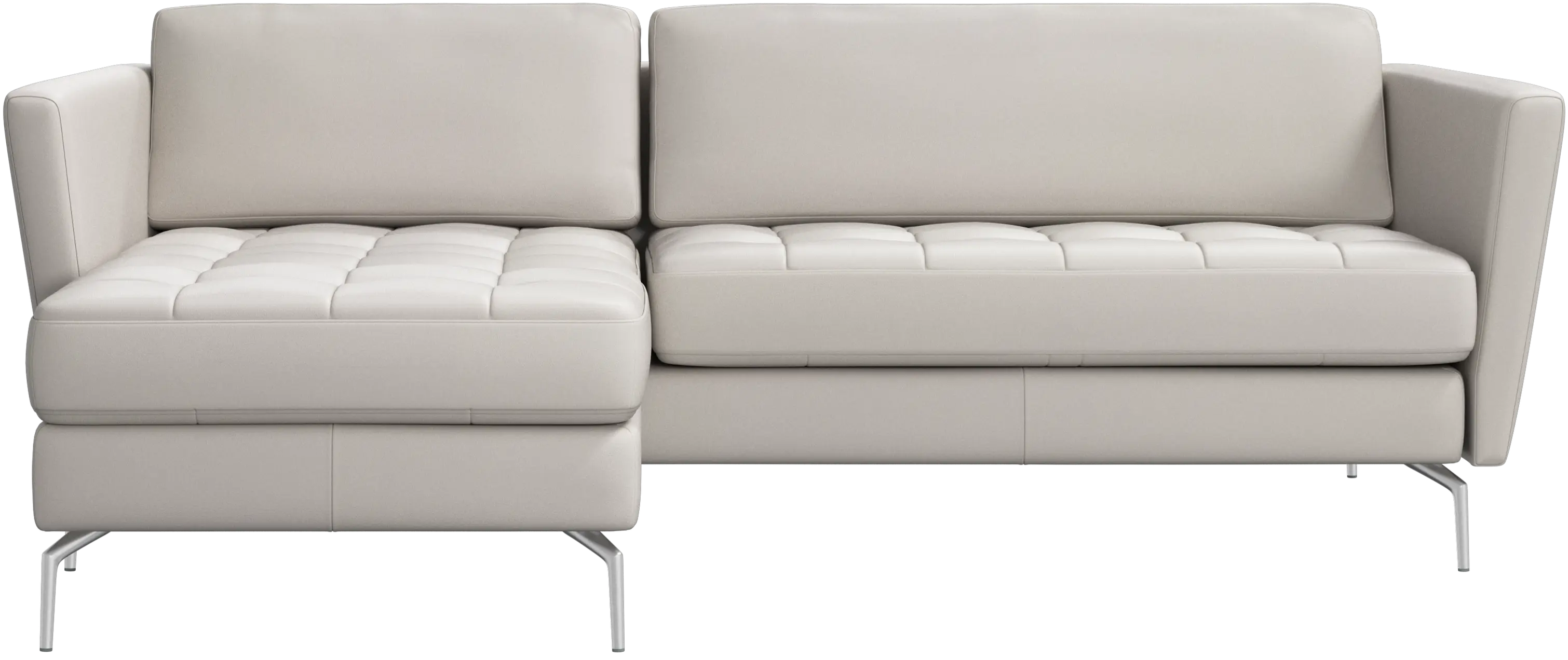 Osaka sofa with resting unit, tufted seat