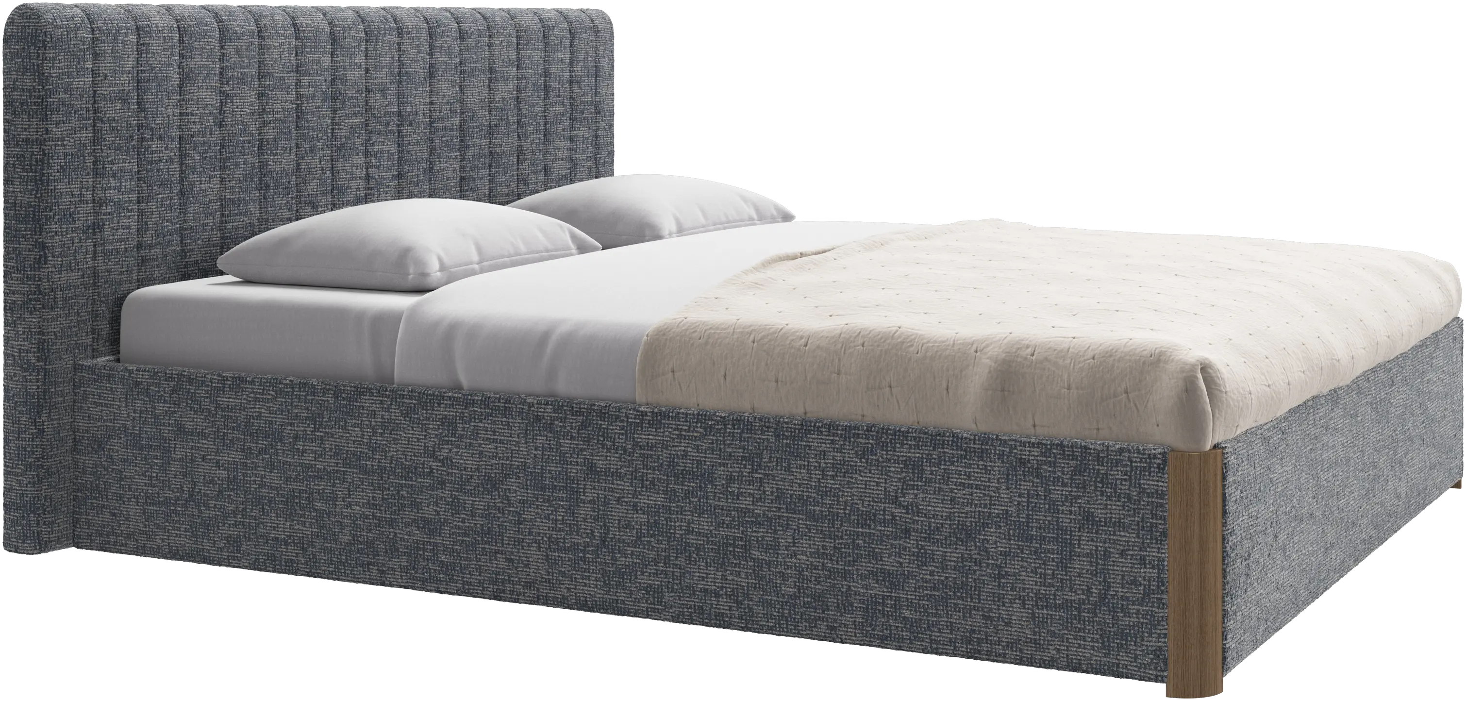 Element bed, bed-mounted headboard, without slats, excl. mattress