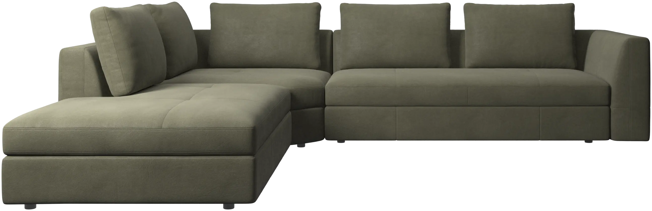 Bergamo corner sofa with lounging unit