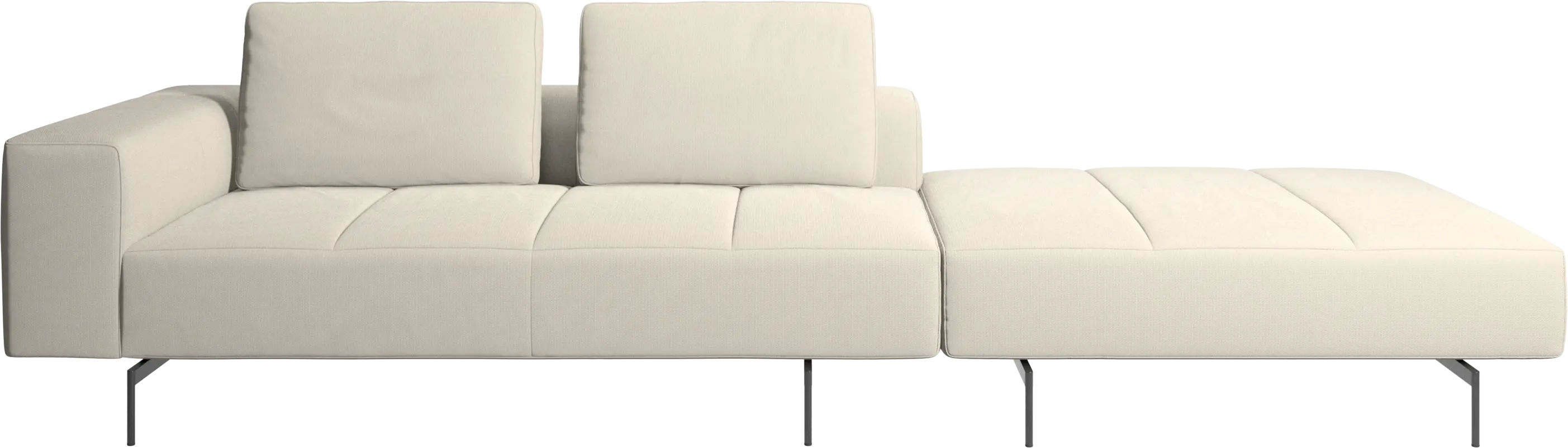 Amsterdam sofa with footstool on right side