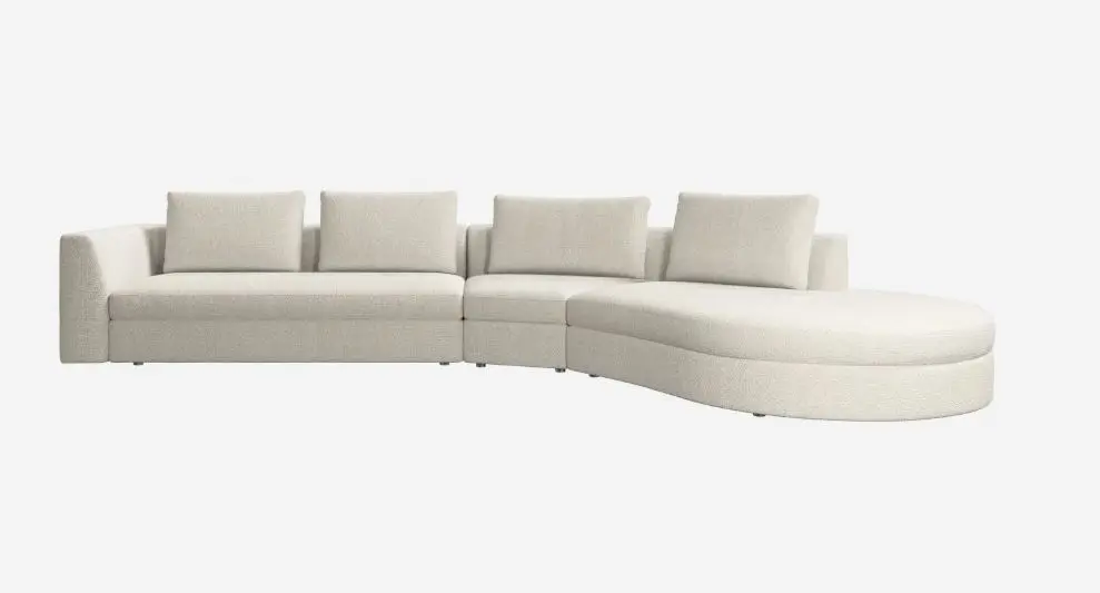 Sofas Canapé Bergamo avec module lounging,droite -20%