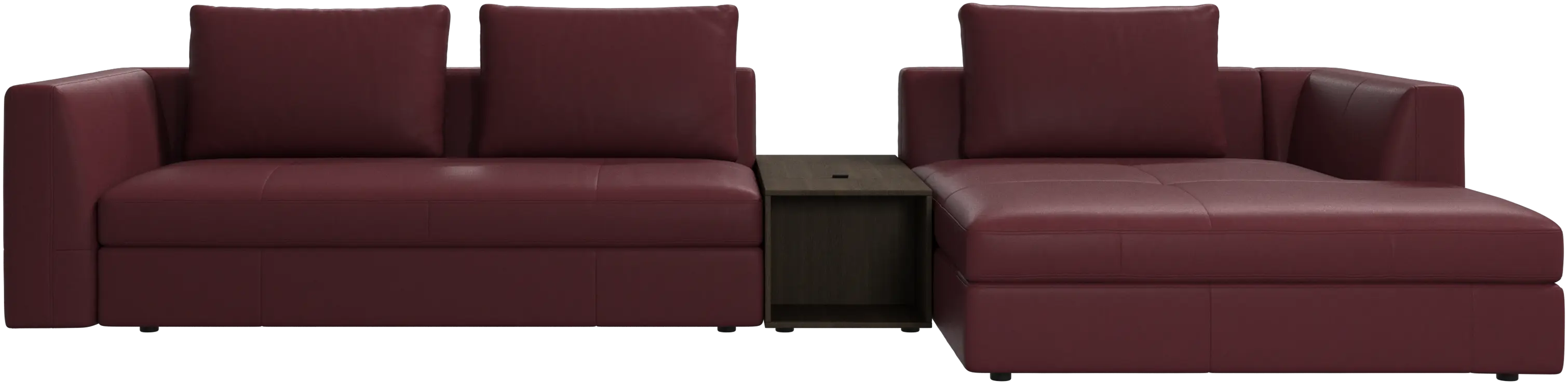 Bergamo chaise longue sofa with storage